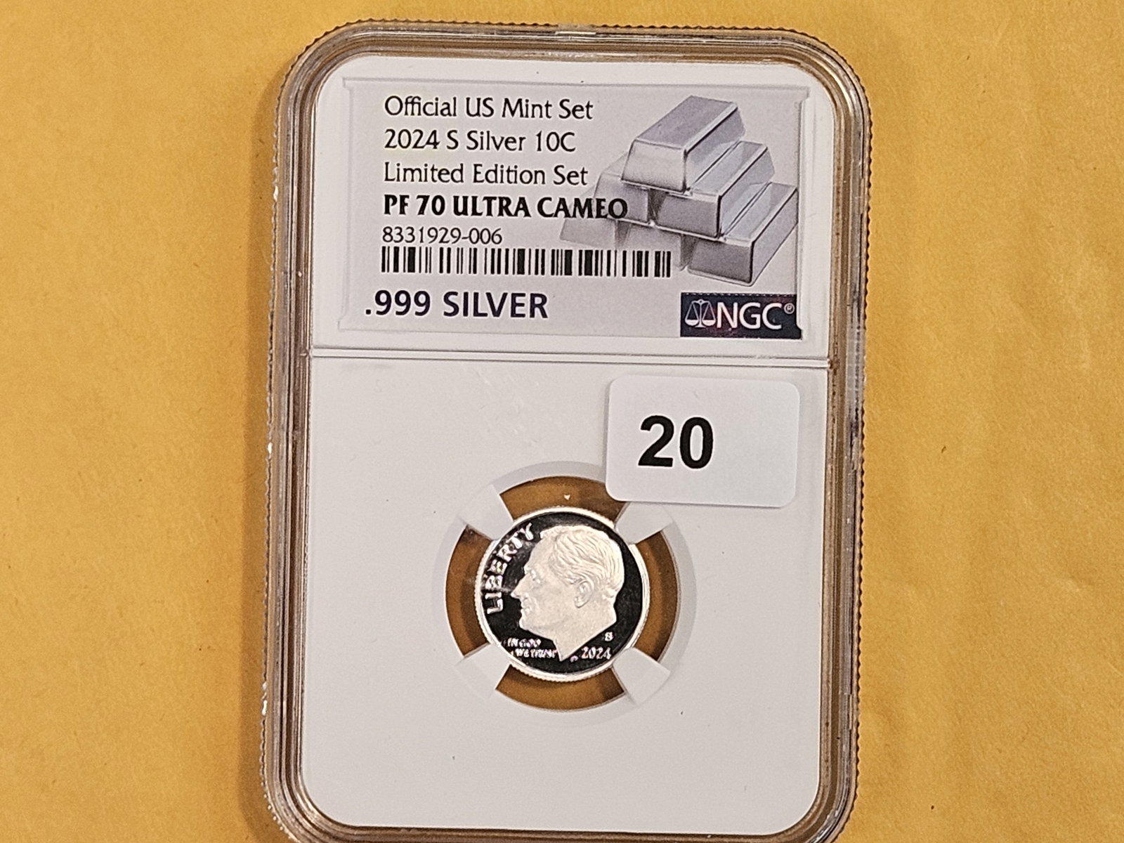 PERFECT! NGC 2024-S SILVER Roosevelt Dime in Proof 70 Ultra Cameo - 2