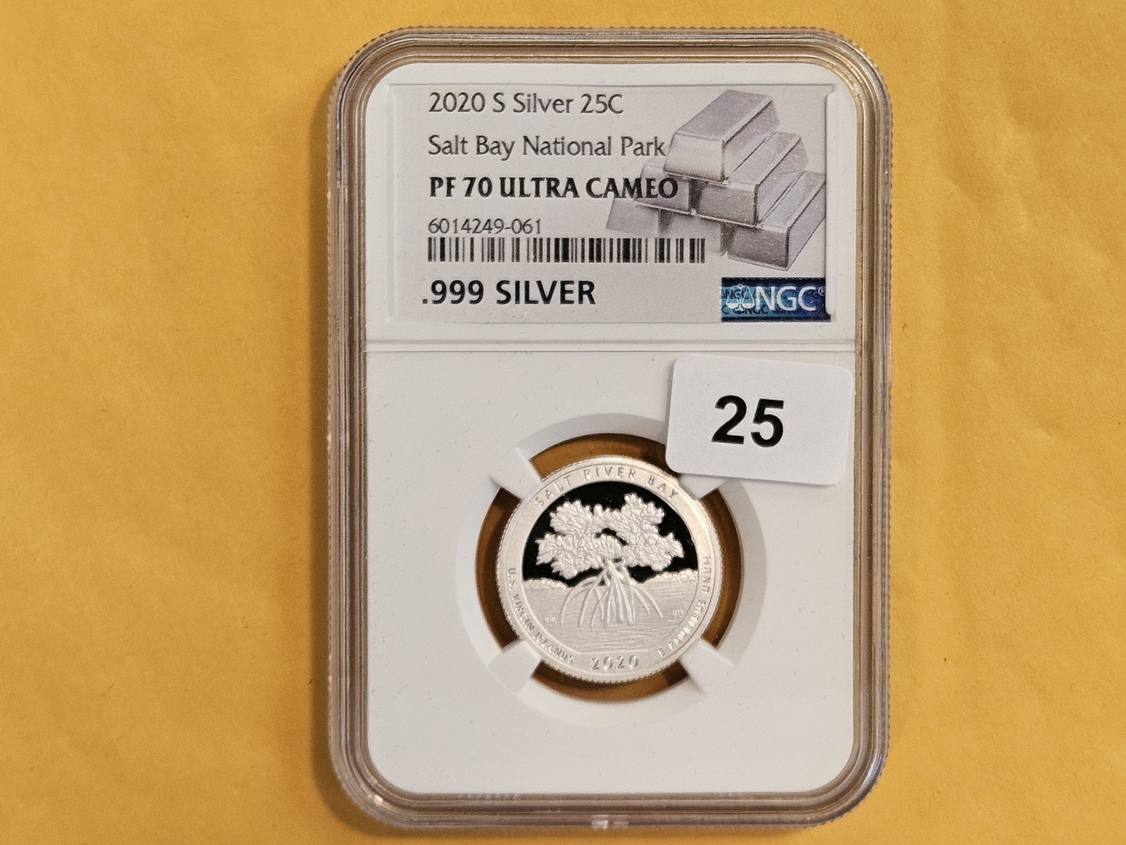 PERFECT! NGC 2020-S SILVER Washington Quarter in Proof 70 Ultra Cameo - 2