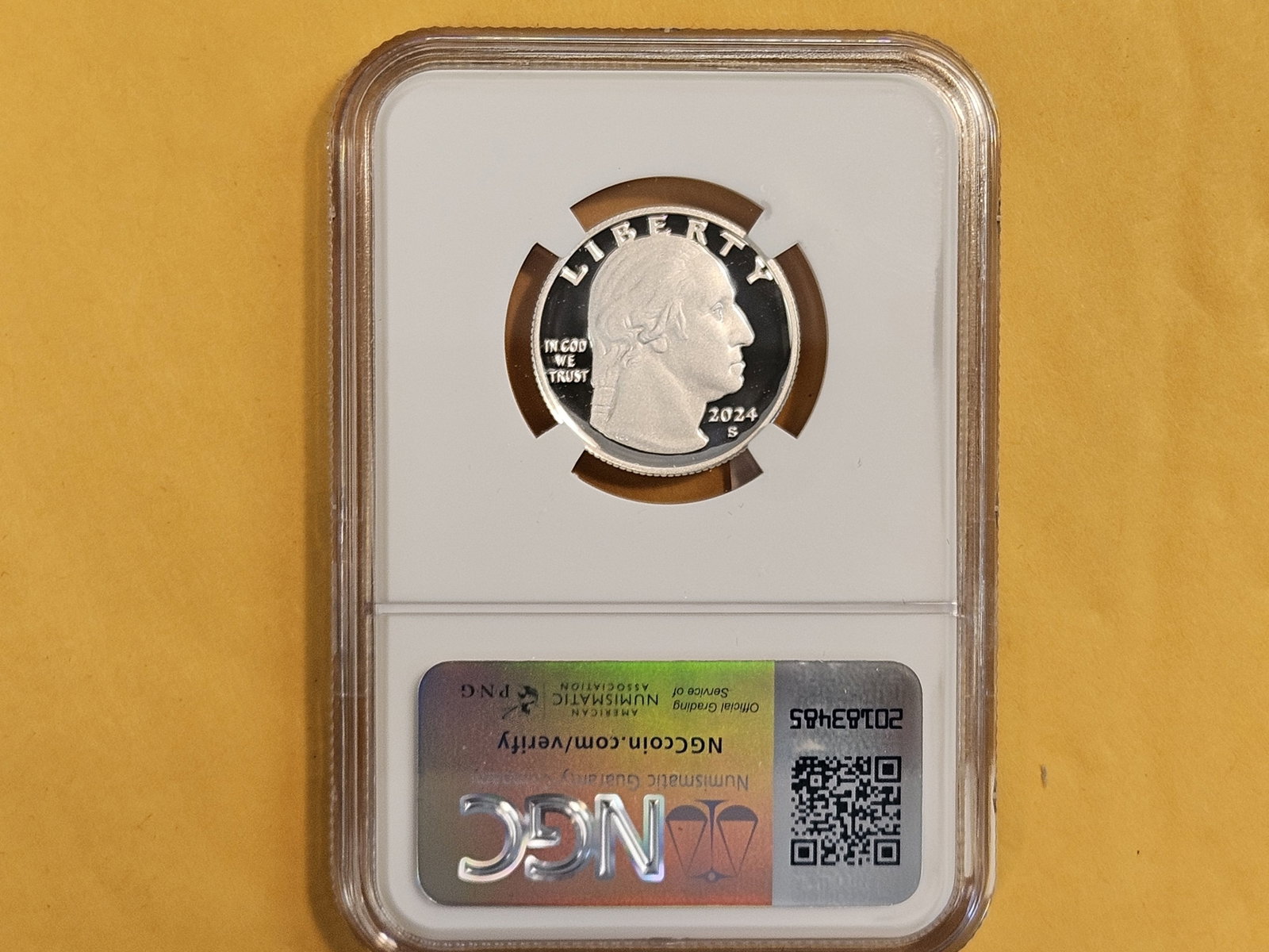 PERFECT! NGC 2024-S SILVER Washington Quarter in Proof 70 Ultra Cameo - 3