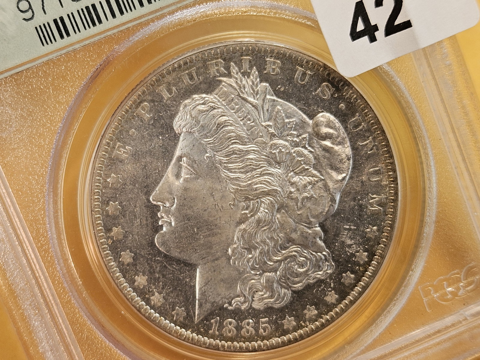 DMPL! OGH! PCGS 1885-O Morgan Dollar in Mint State 63 DMPL - 7