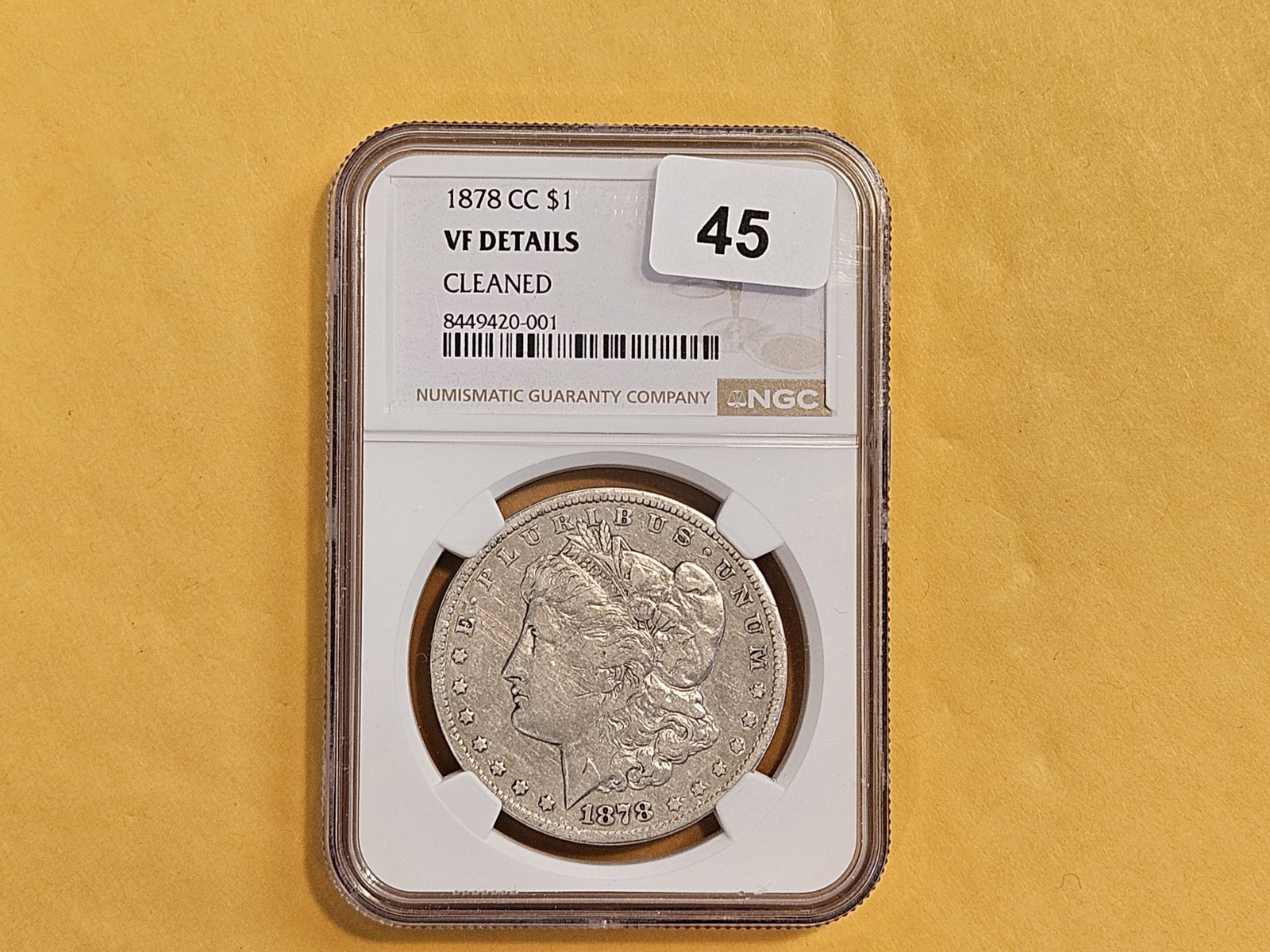 ** KEY DATE ** NGC 1878-CC Morgan Dollar in Very Fine - details - 2