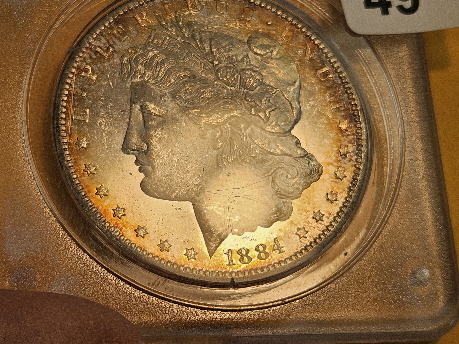 ** KEY DATE ** OGH Rattler! PCGS 1884-CC Morgan Dollar in Mint State 63 DEEP PROOFLIKE! - 3