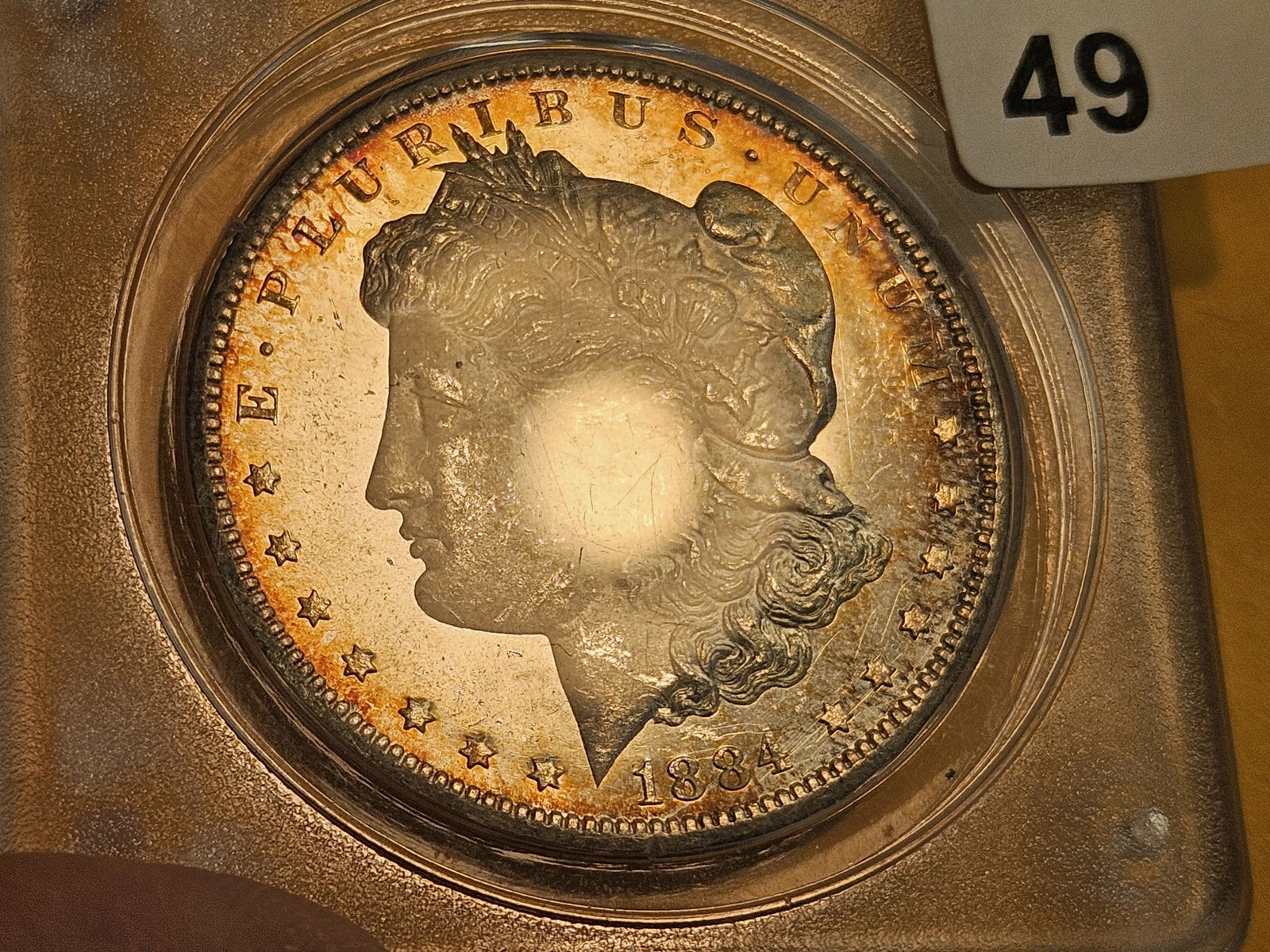 ** KEY DATE ** OGH Rattler! PCGS 1884-CC Morgan Dollar in Mint State 63 DEEP PROOFLIKE! - 4