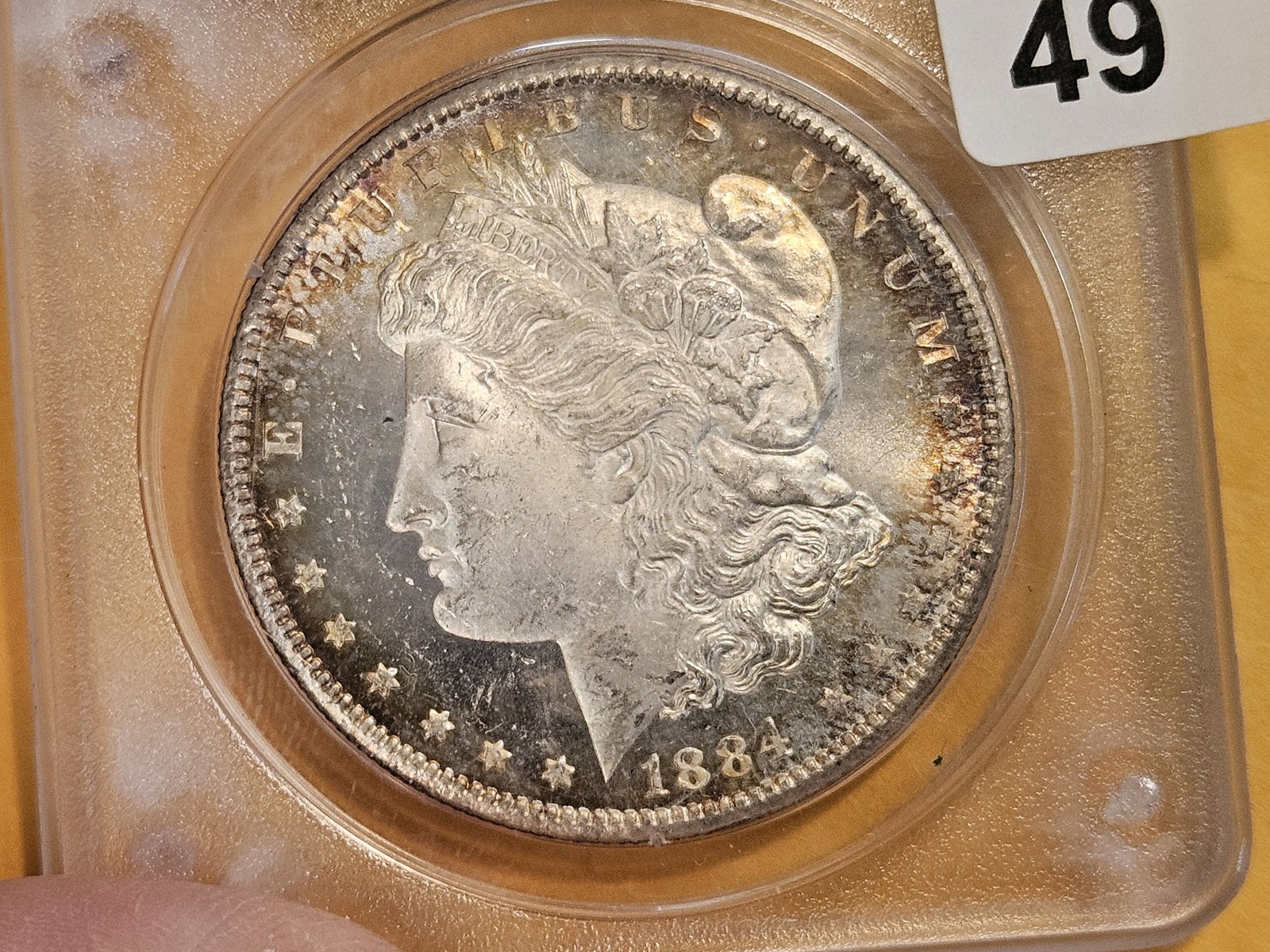 ** KEY DATE ** OGH Rattler! PCGS 1884-CC Morgan Dollar in Mint State 63 DEEP PROOFLIKE! - 7