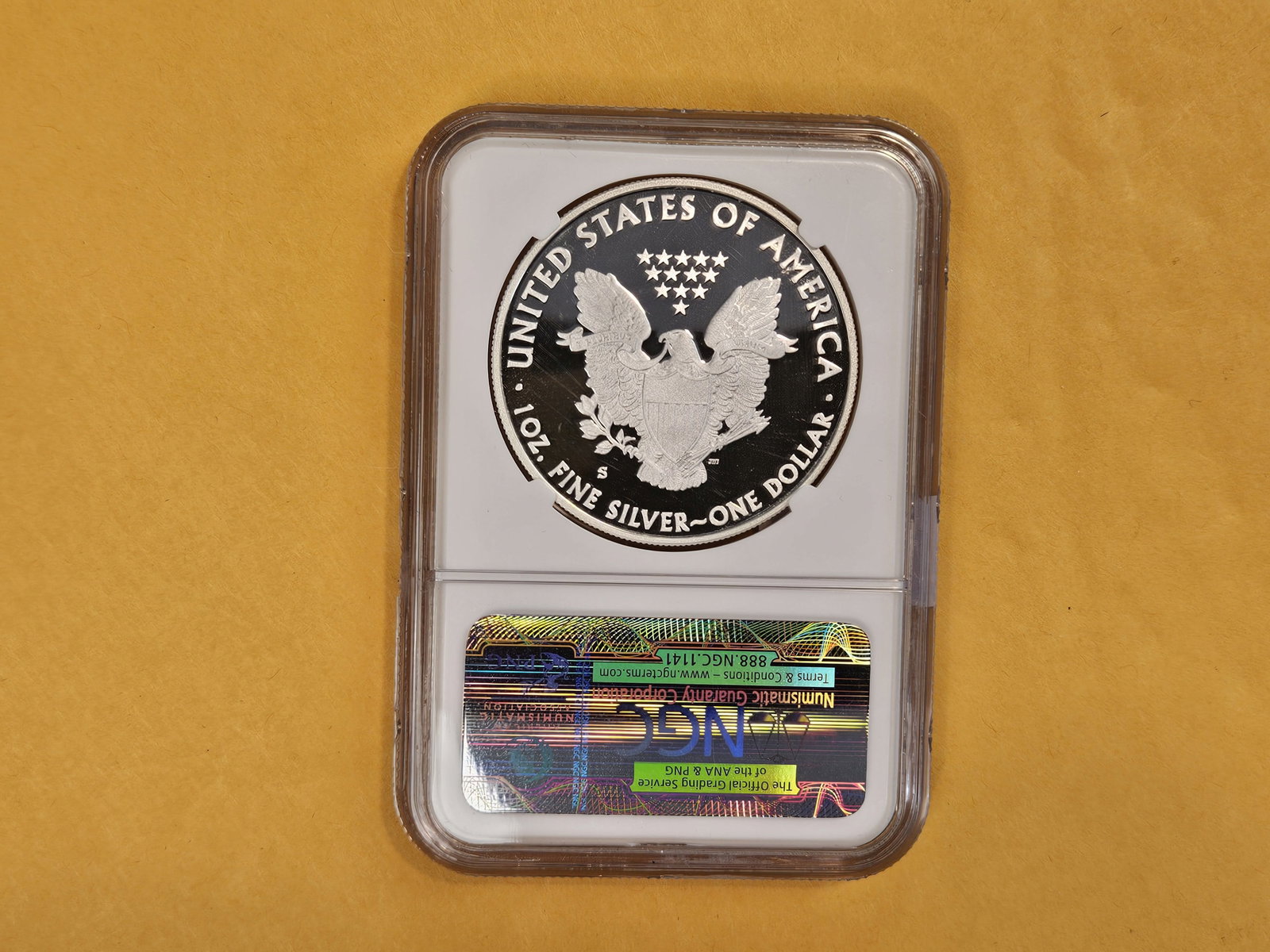 NGC 2012-S American Silver Eagle in Proof 69 Ultra Cameo - 2