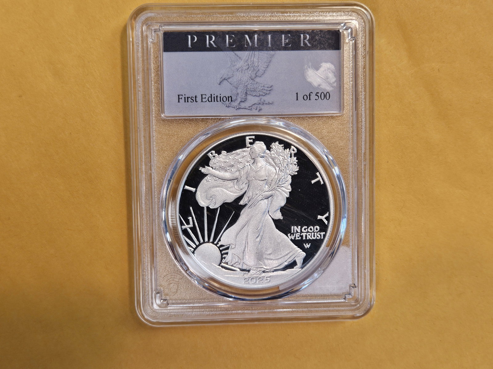 PERFECT! PCGS 2025-W American Silver Eagle in Proof 70 Deep Cameo - 2
