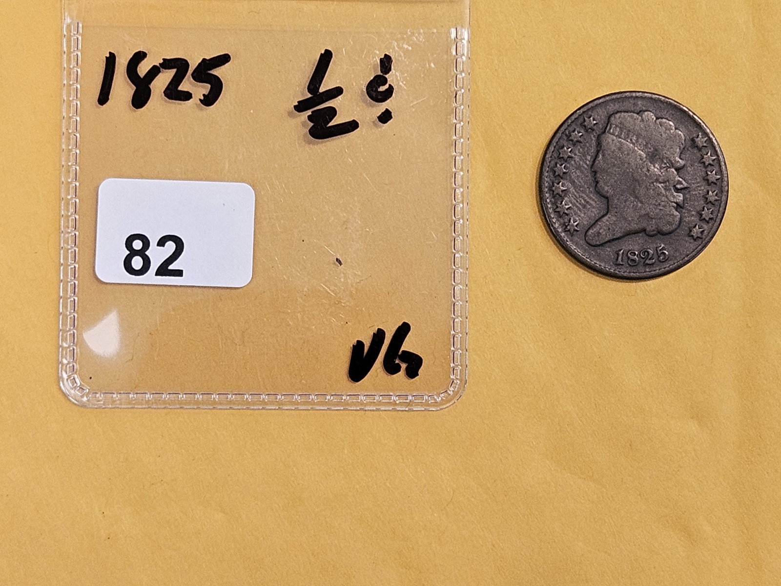 1825 Classic Head Half Cent in Very Good - 2