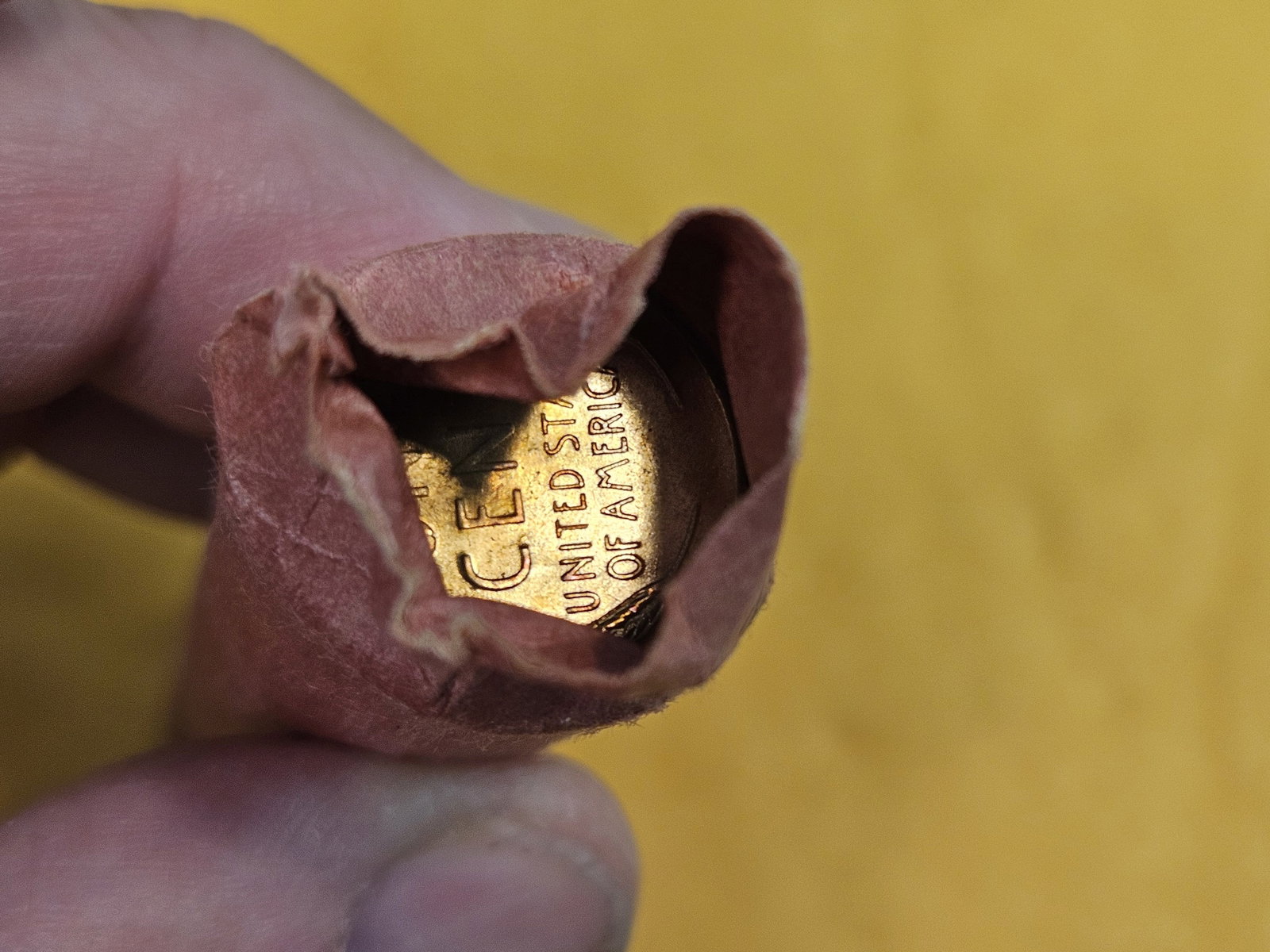 Uncirculated Roll of 1958-D Wheat cents - 2