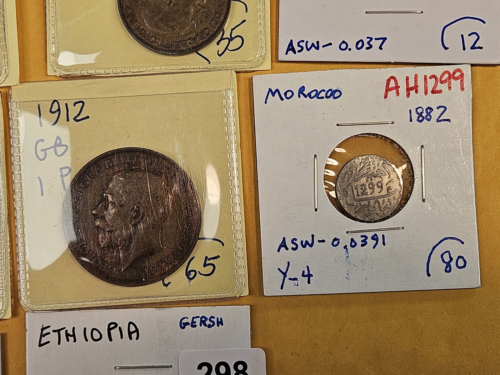 Uncirculated Roll of 1958-D Wheat cents - 4