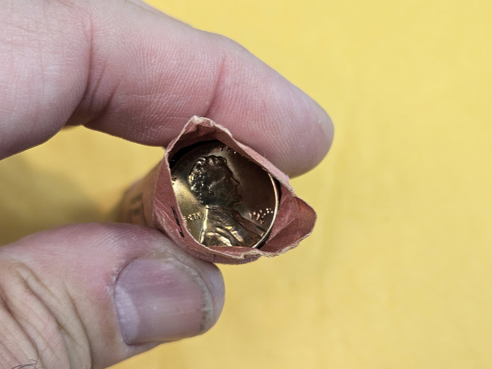 Uncirculated Roll of 1958-D Wheat cents - 3