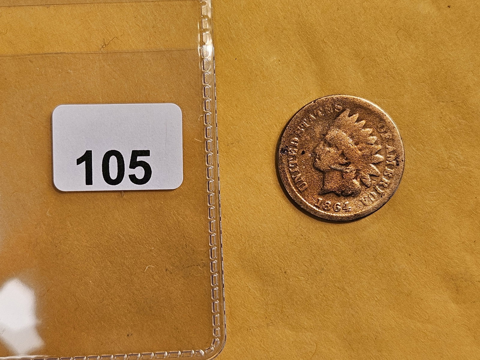 Semi-Key 1864-L Indian Cent - 2