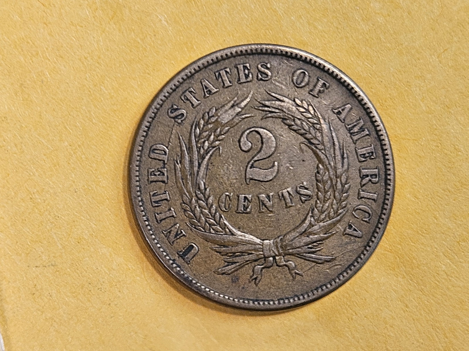 1865 Two Cent piece in Extra Fine - 6