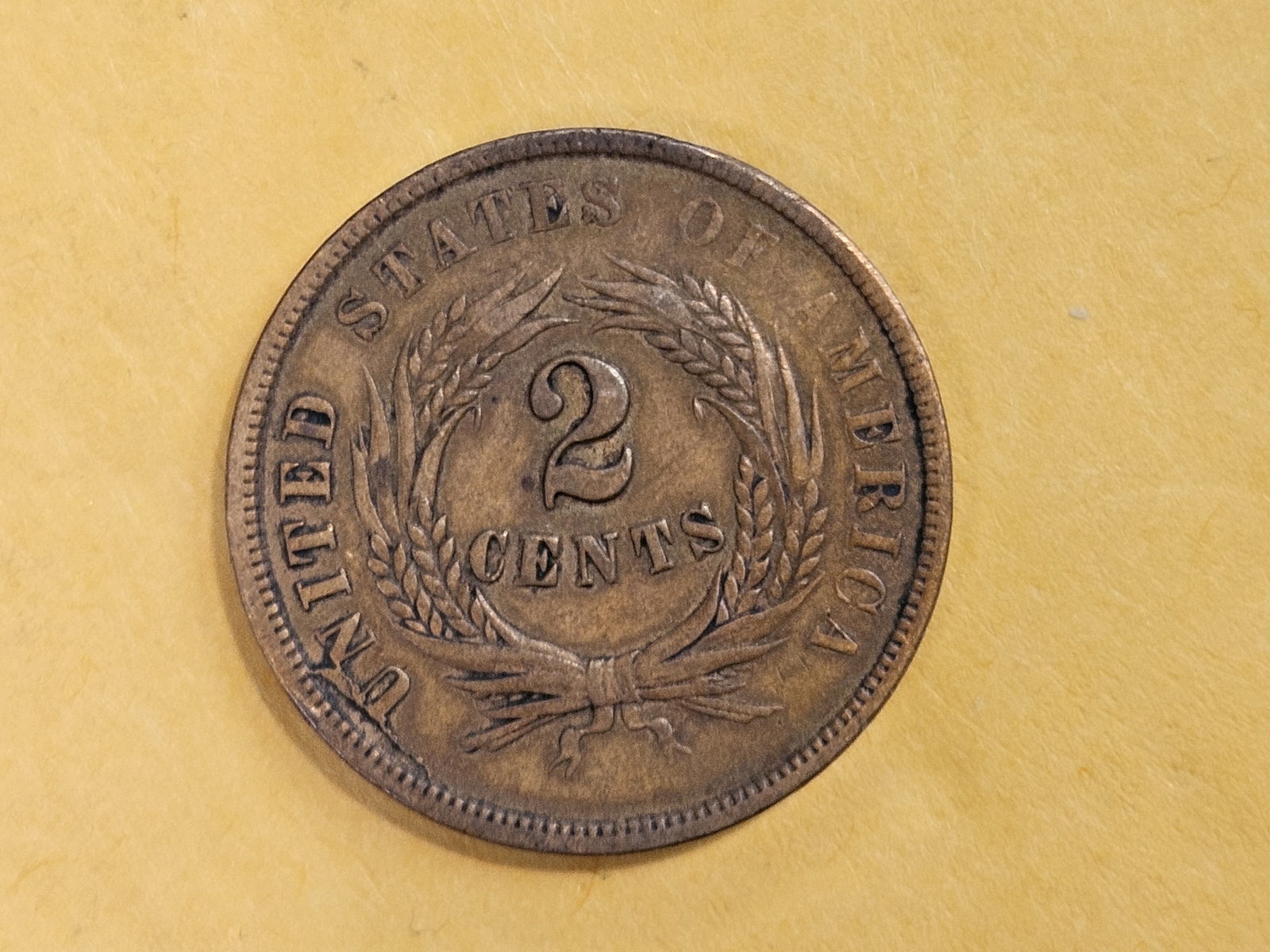 1864 Two Cent piece in Extra Fine - 5