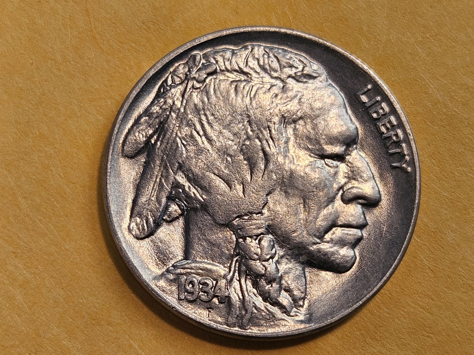 GEM Brilliant Uncirculated 1934 Buffalo Nickel: Very Well struck example!