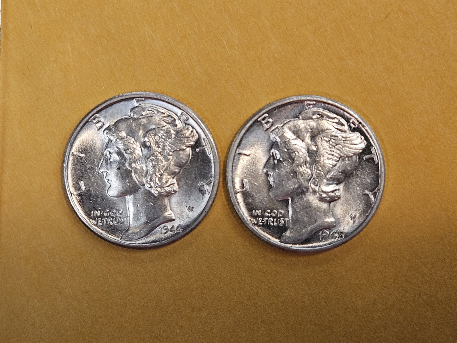 Two Choice Brilliant Uncirculated Mercury silver Dimes - 3