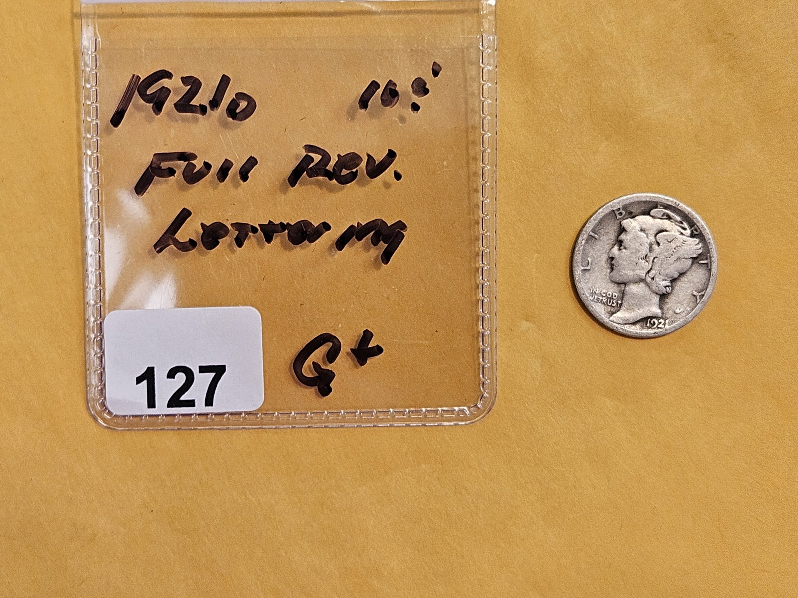 KEY DATE! 1921-D Mercury Dime in Good plus - 2