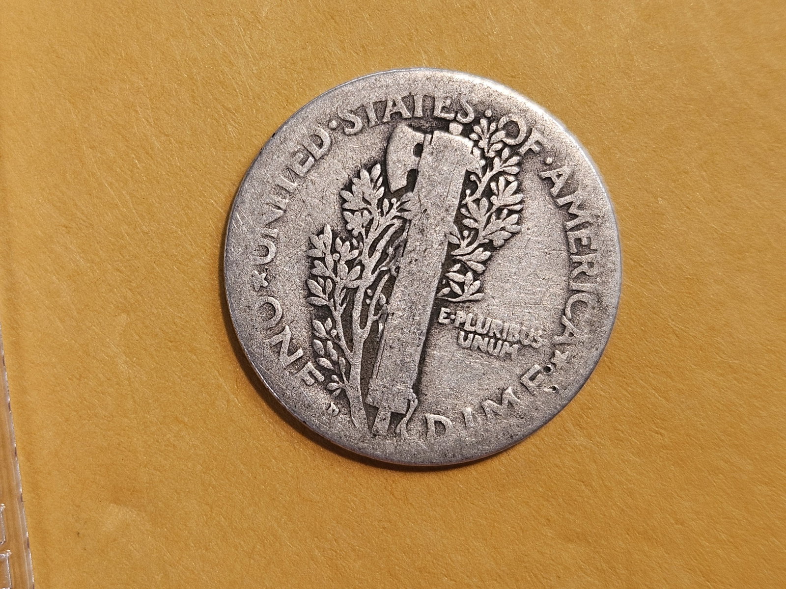 KEY DATE! 1921-D Mercury Dime in Good plus - 3