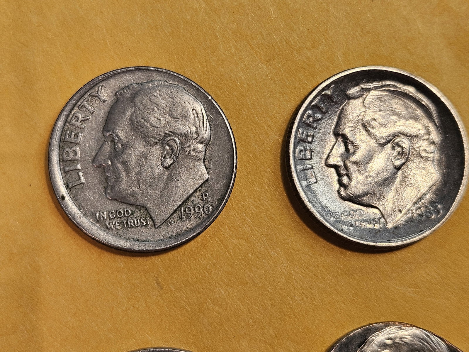 MINT ERRORS! Four Brilliant Uncirculated Roosevelt Dimes - 2
