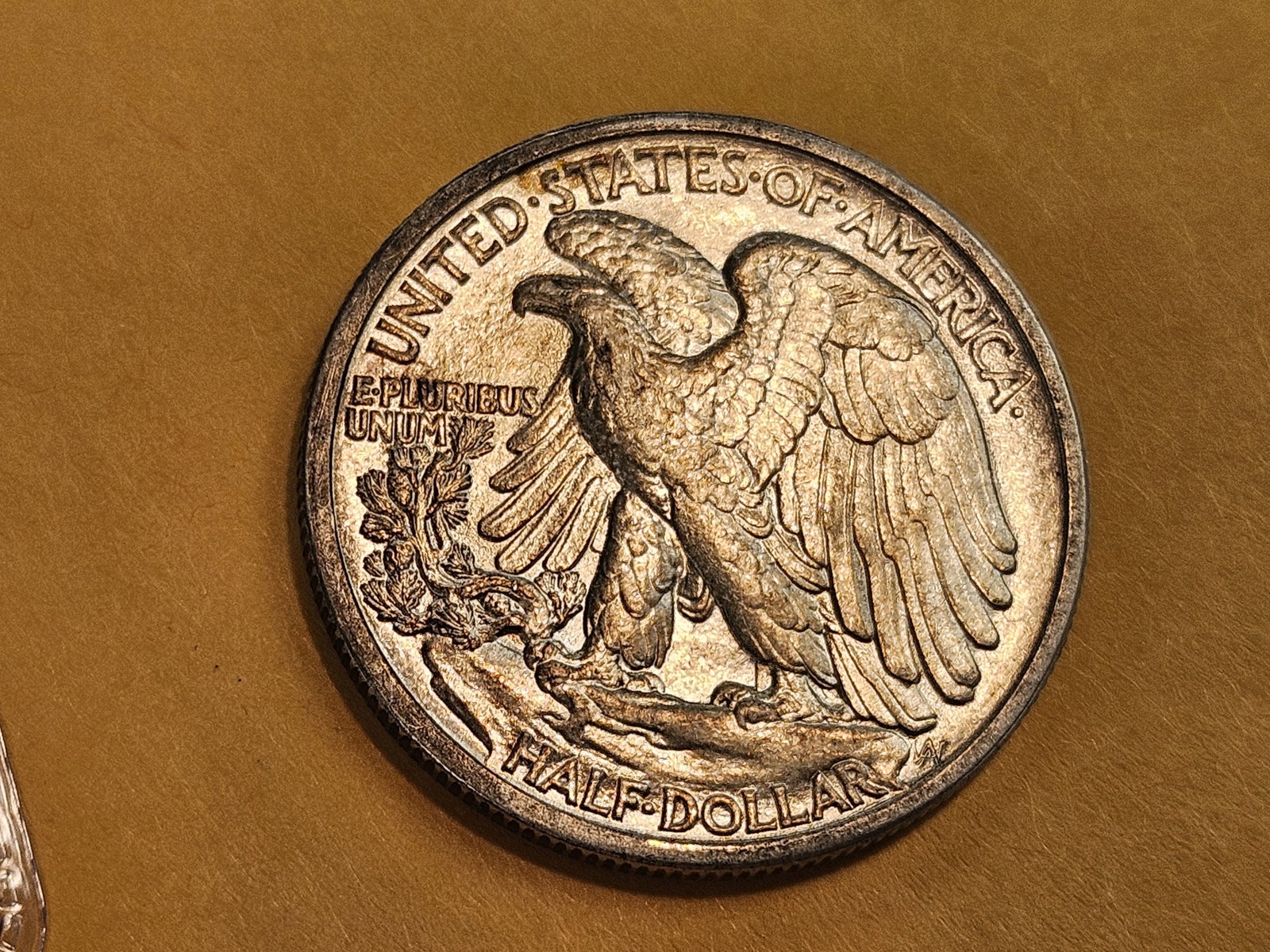 Bright About Uncirculated plus 1917-D Walking Liberty Half Dollar - 5