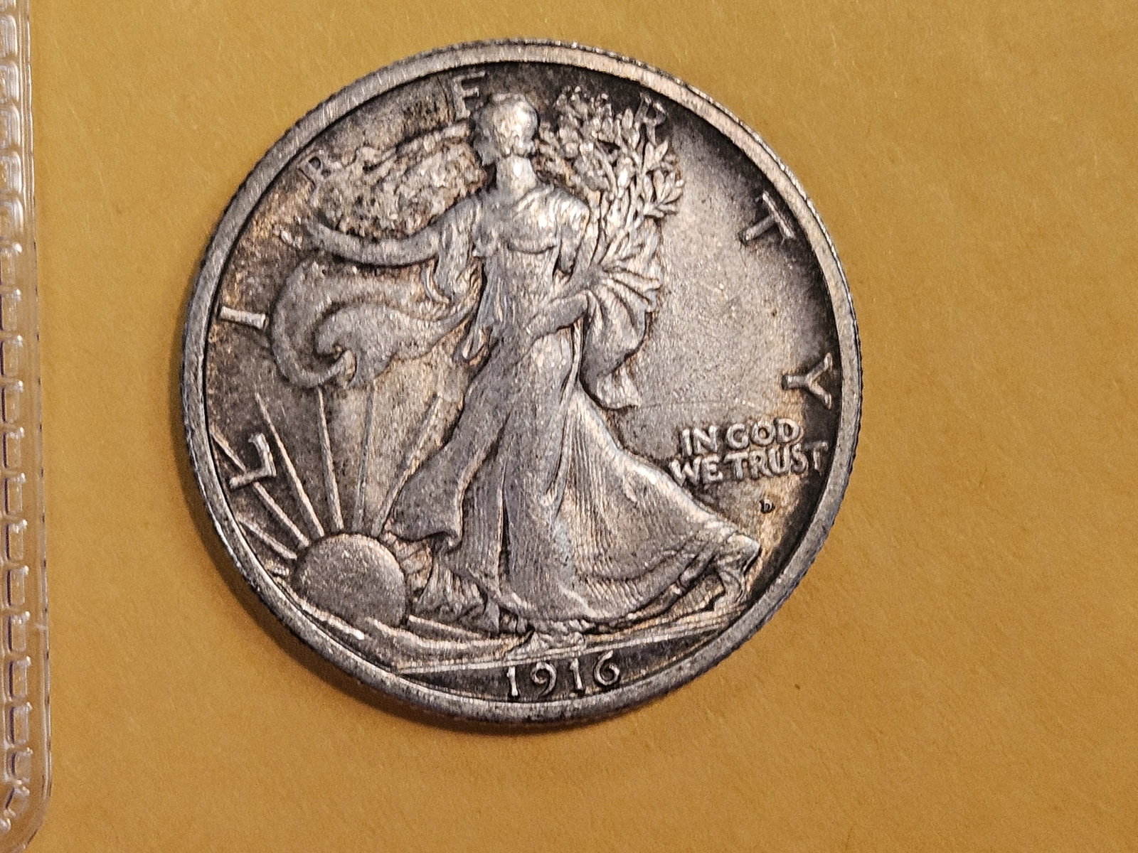 Semi-Key 1916-D Walking Liberty Half Dollar - 4