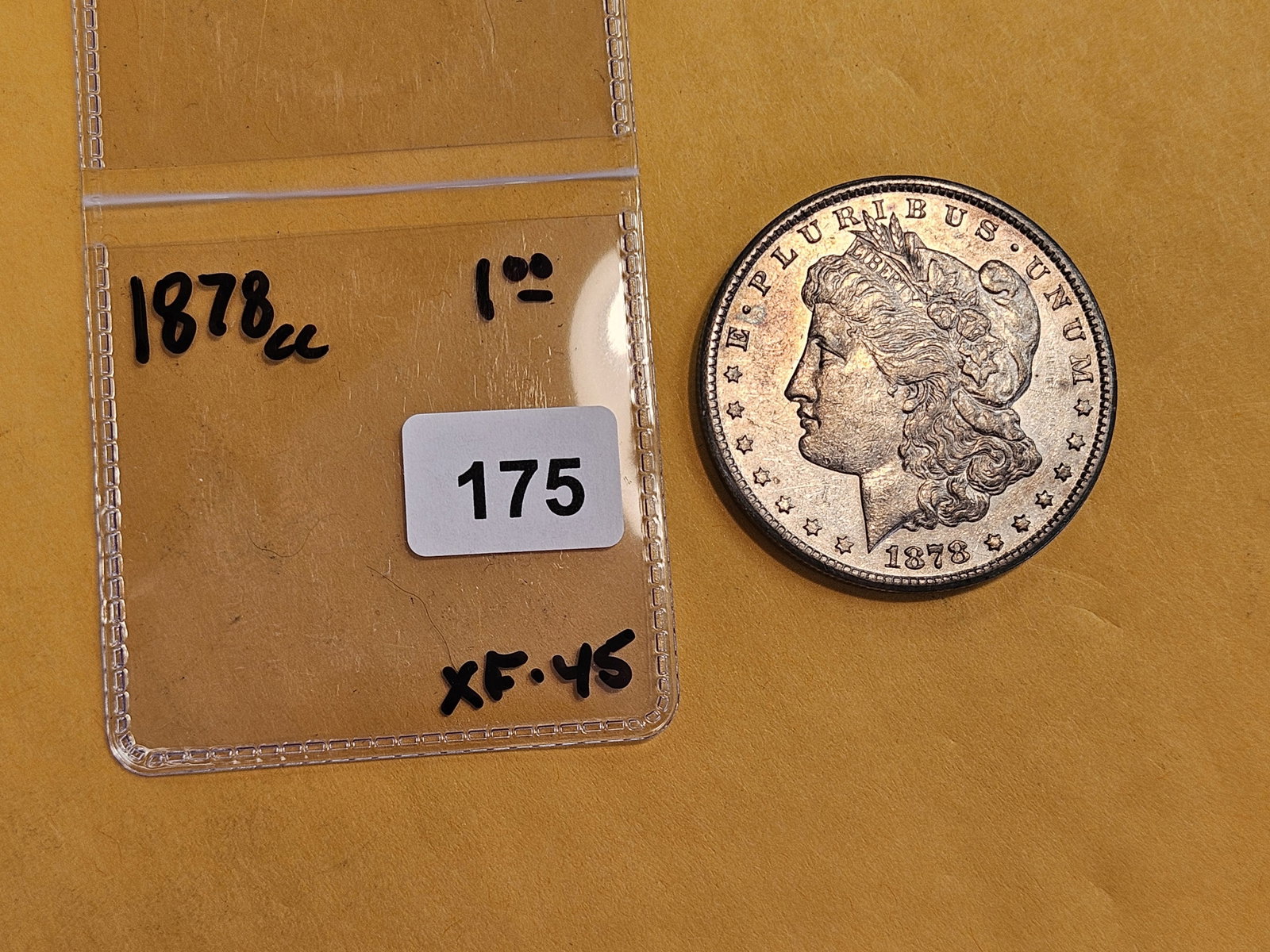** KEY DATE ** 1878-CC Morgan Dollar in Extra Fine Plus - 2