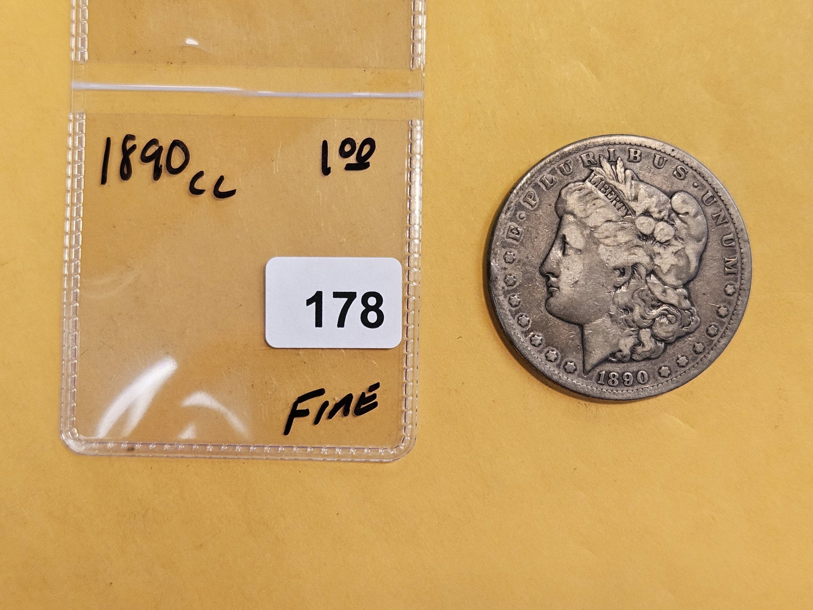** KEY DATE ** 1890-CC Morgan Dollar in Fine - 2