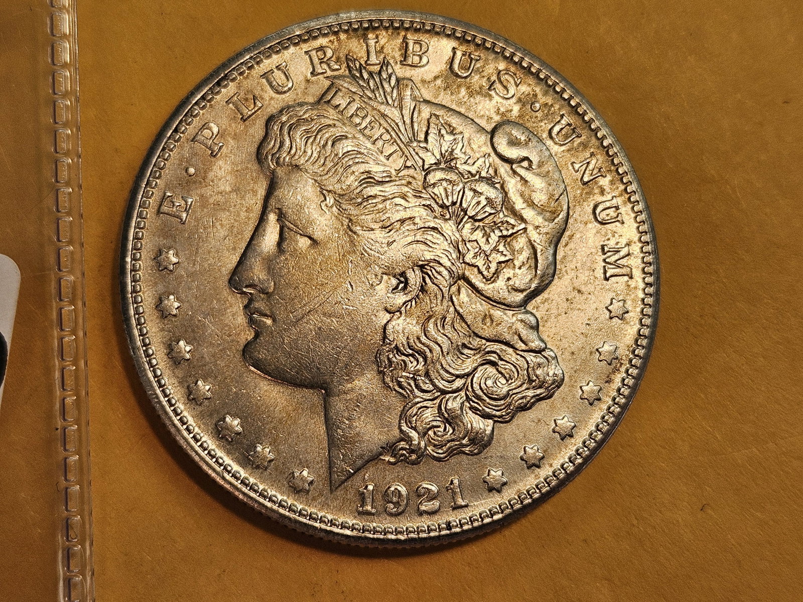 Brilliant Uncirculated 1921-S Morgan Dollar: Last year issue