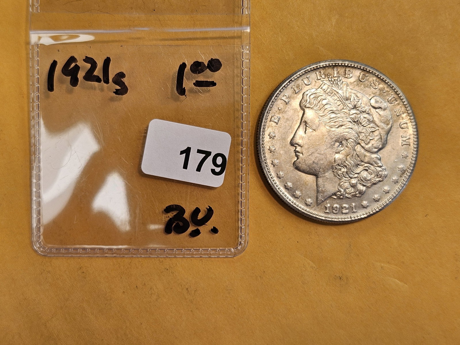 Brilliant Uncirculated 1921-S Morgan Dollar - 2