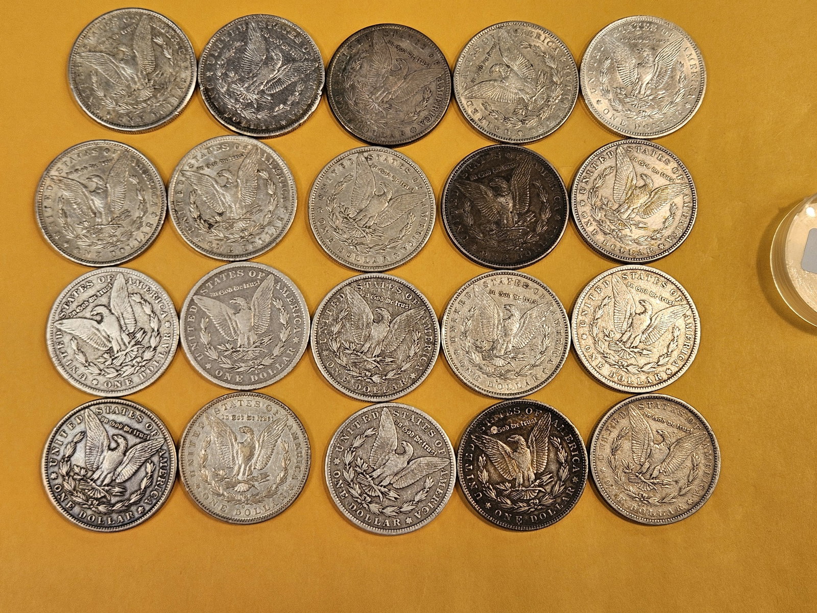 ** FULL ROLL ** Twenty Morgan Silver Dollars - 6
