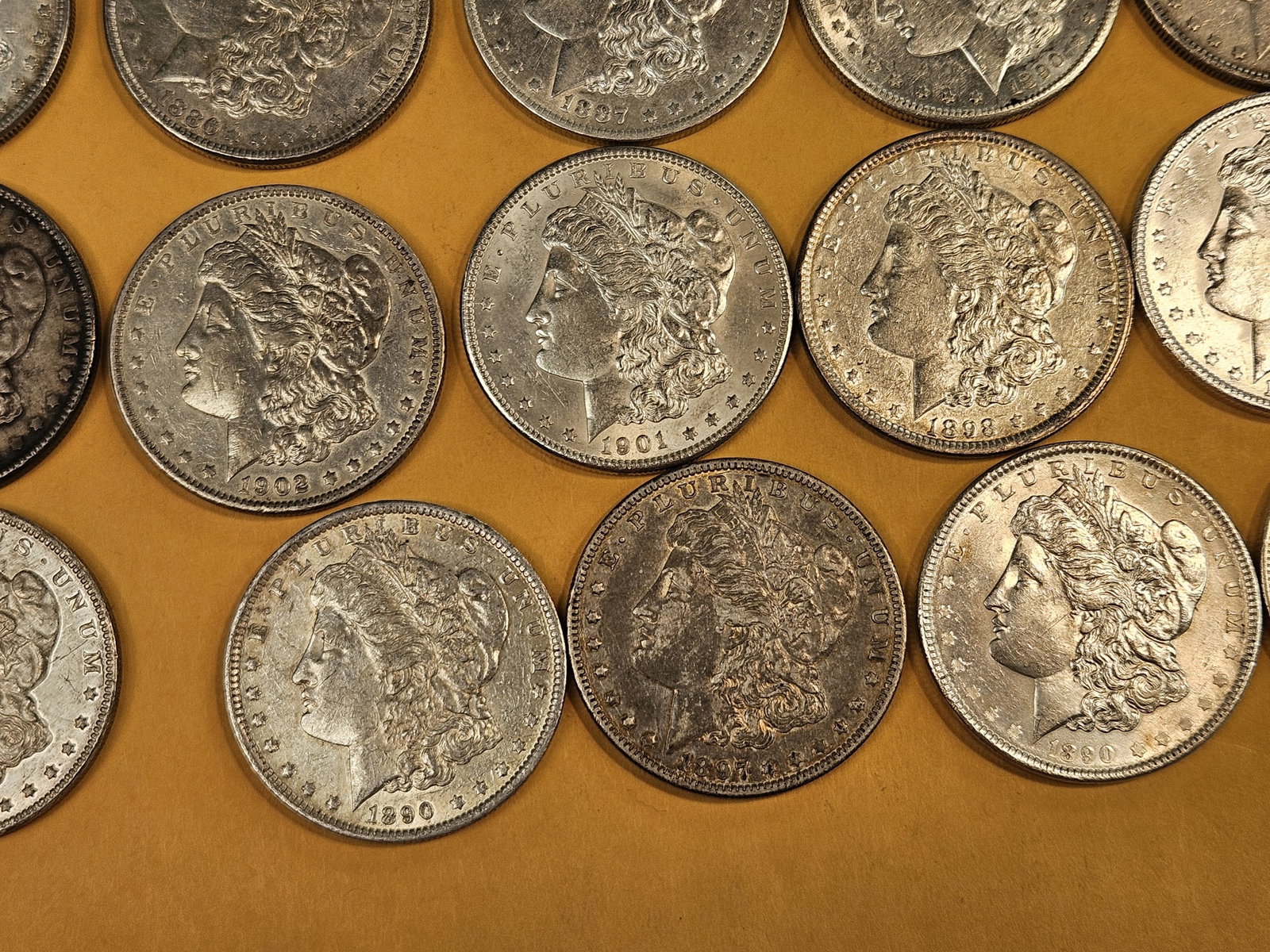** FULL ROLL ** Twenty Morgan Silver Dollars - 6