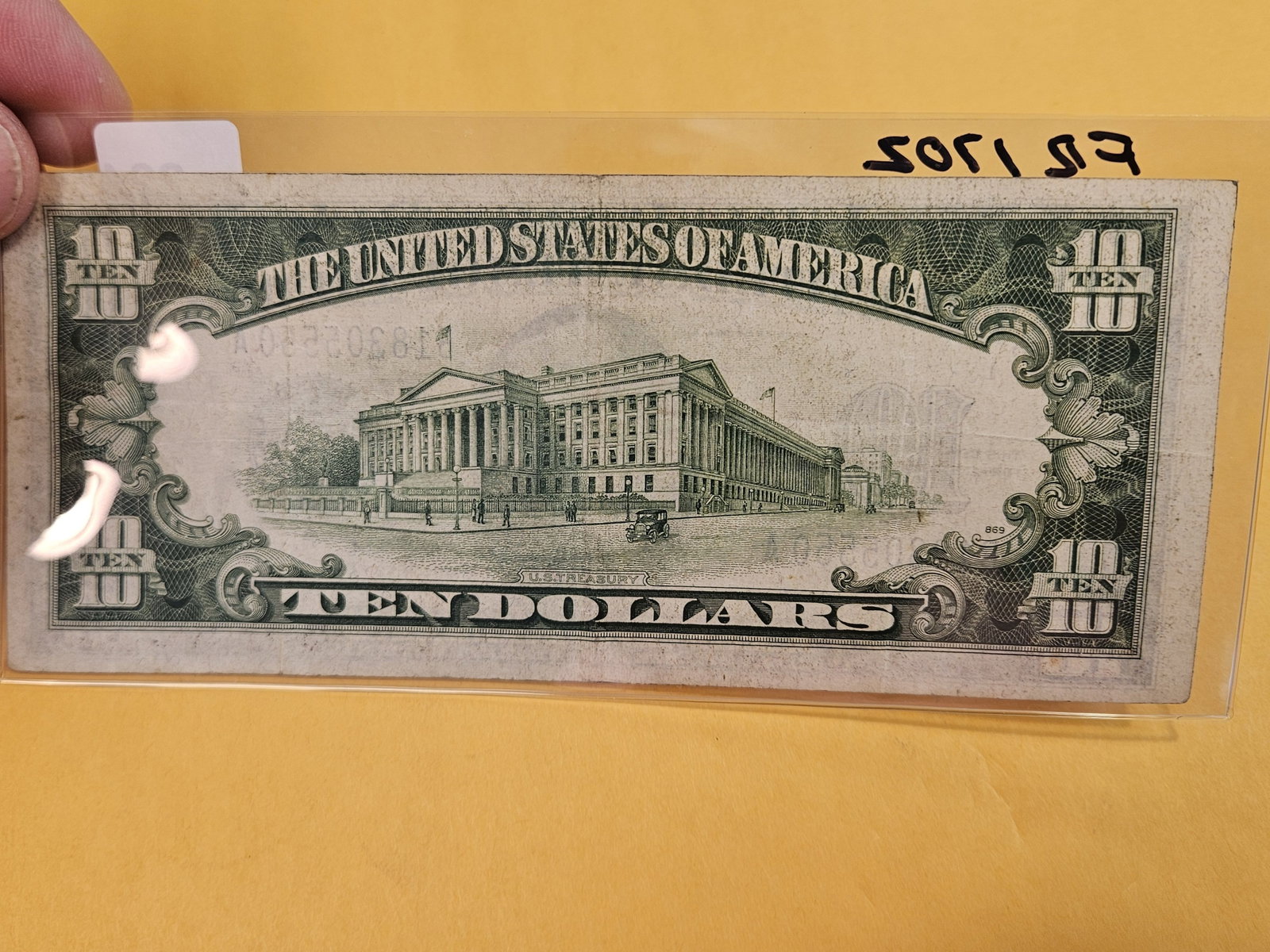 Series of 1934-A Ten Dollar Silver Certificate in Extra Fine plus - 2