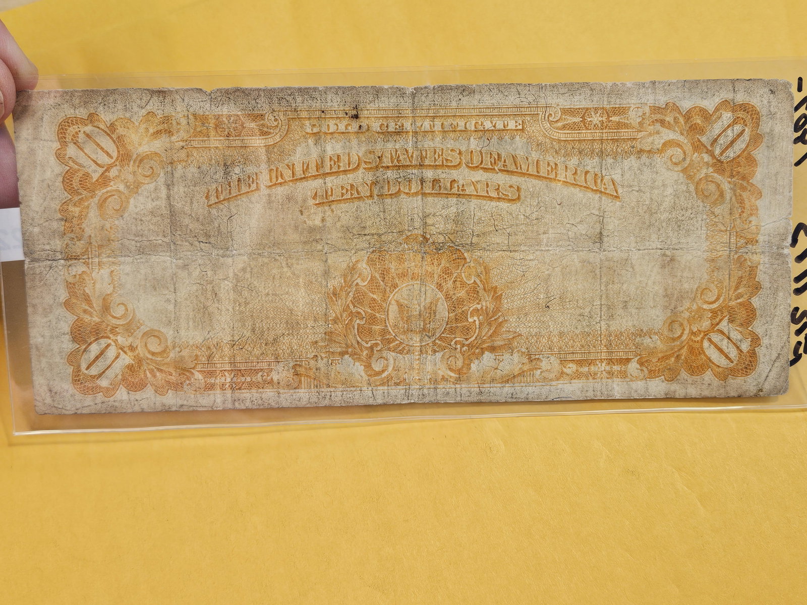 * Series of 1922 Ten Dollar GOLD Legal Tender Note! - 2