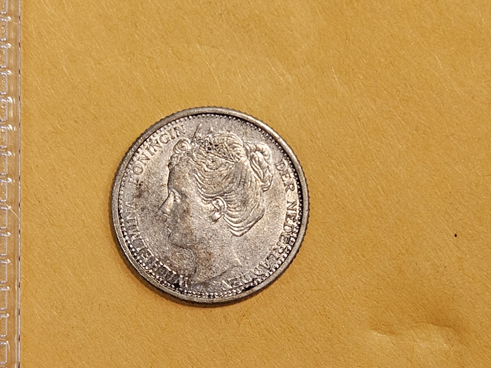 Bright About Uncirculated plus 1906 Netherlands 10 cents - 3