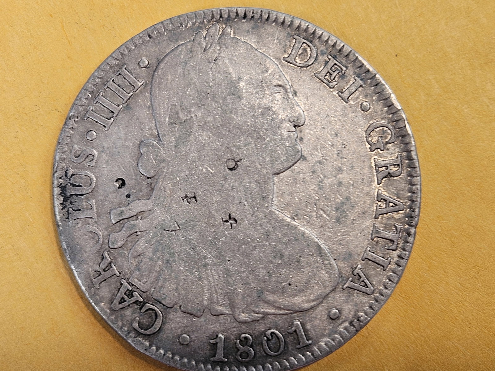 1801 Mexico silver 8 reals in Very Fine - details - 3
