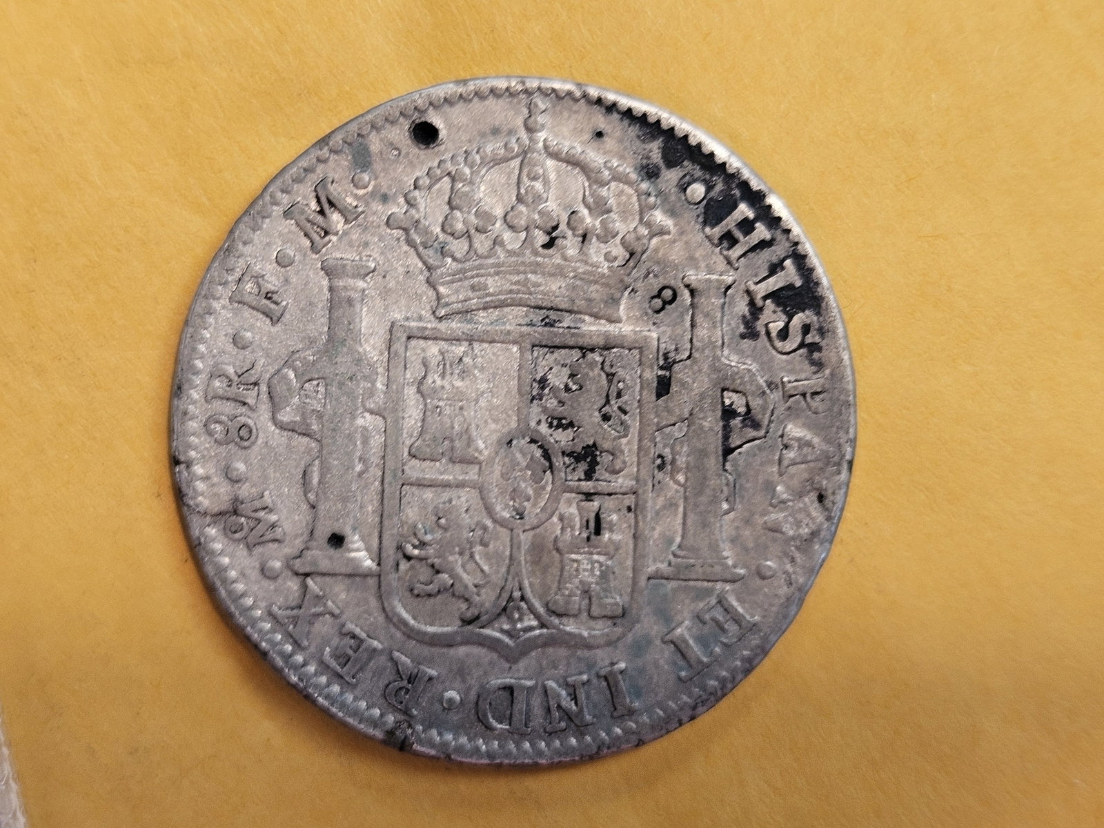 1801 Mexico silver 8 reals in Very Fine - details - 5