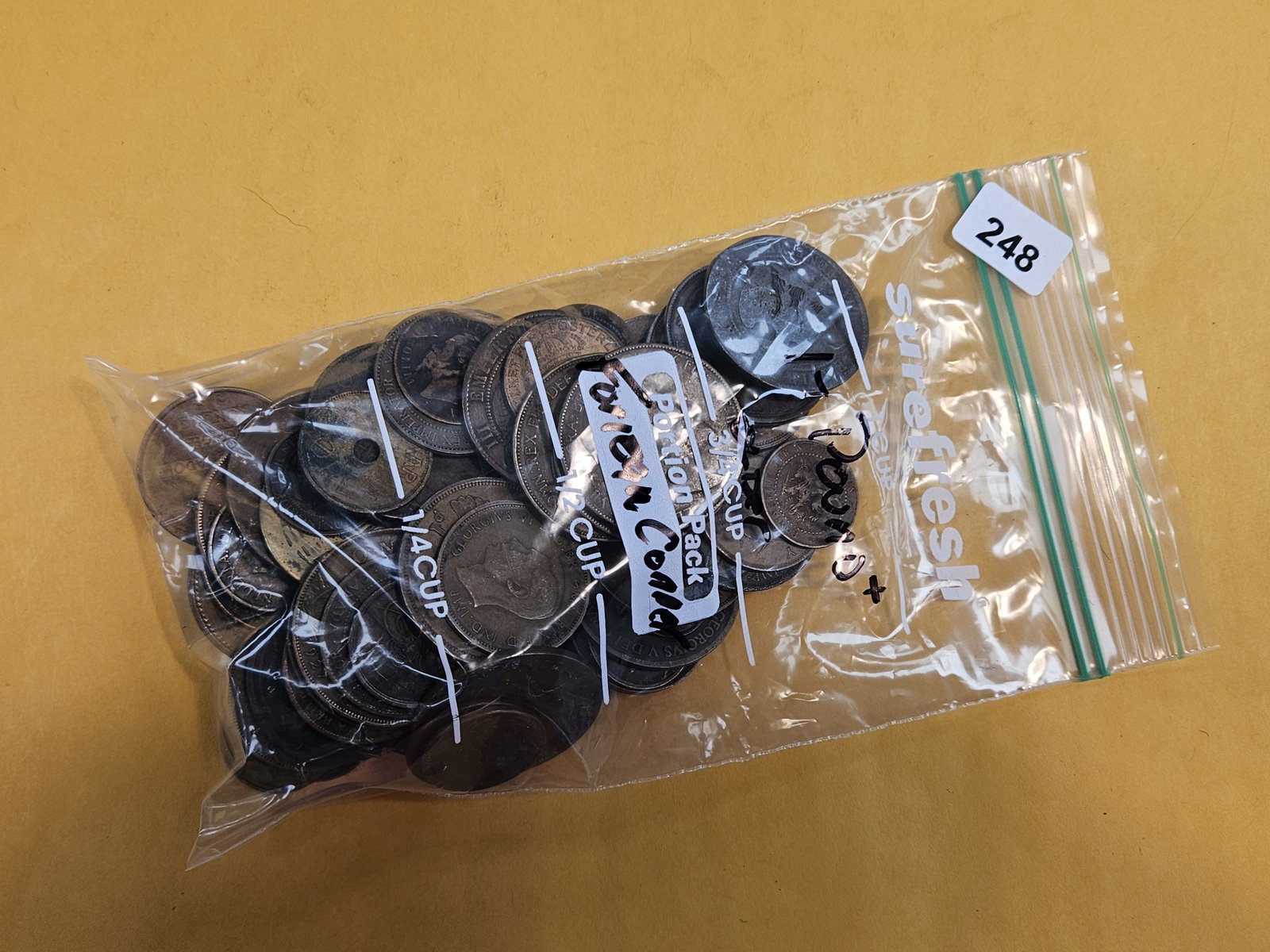 ONE Pound of mixed, older, World Copper coins: From dealer. Unsearched by us