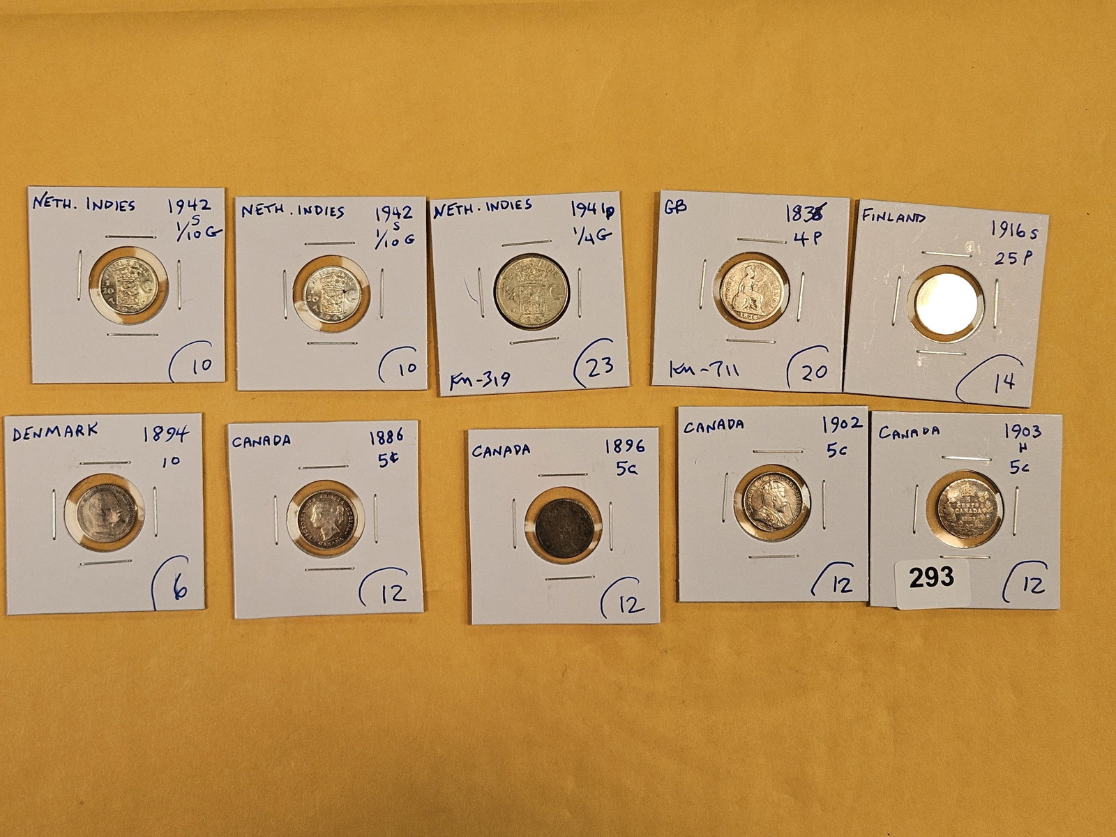 Ten, nice, mixed, Silver, World coins (1 of 8)