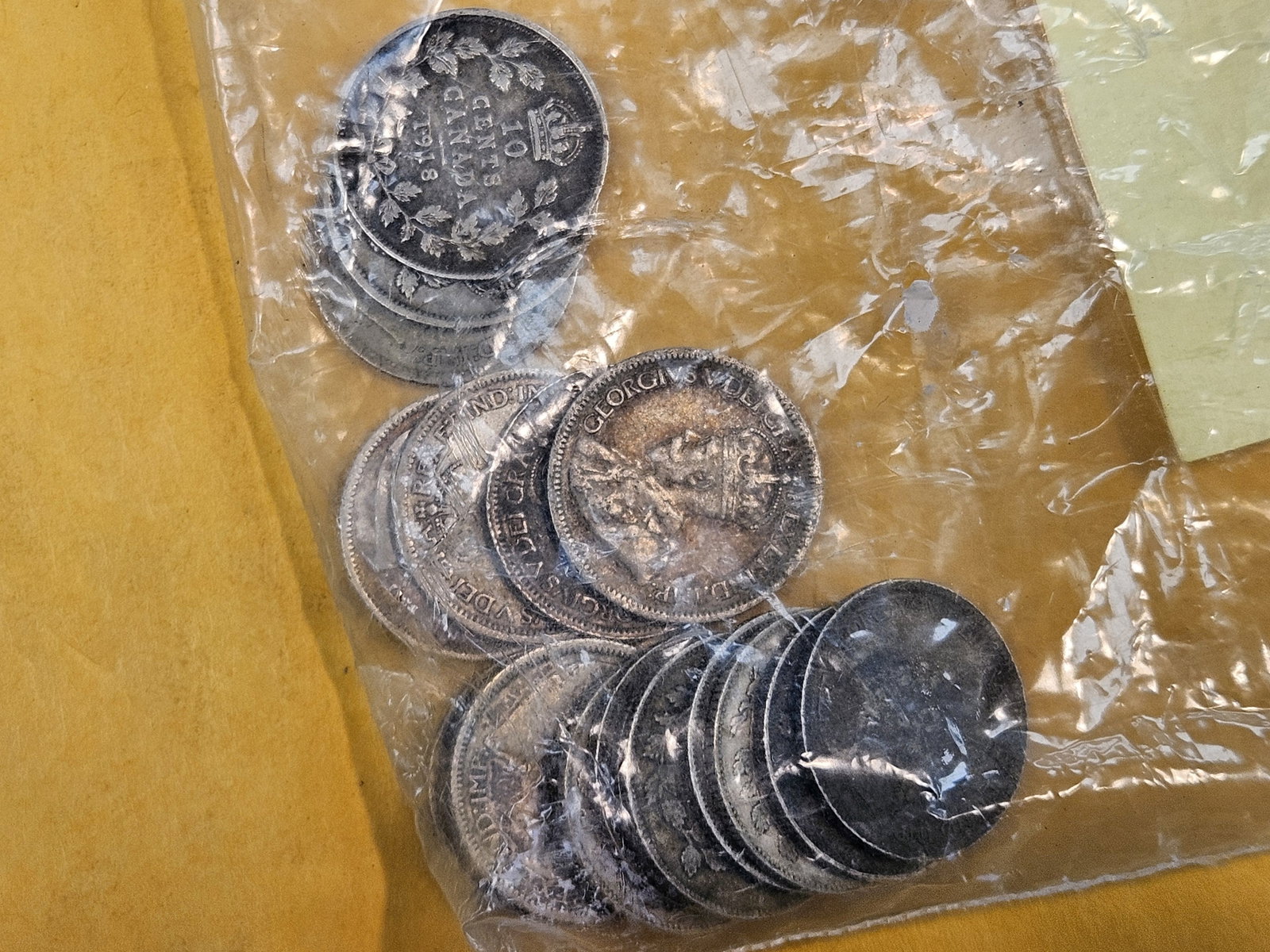 Eighteen Canada Silver 10 cent pieces - 2