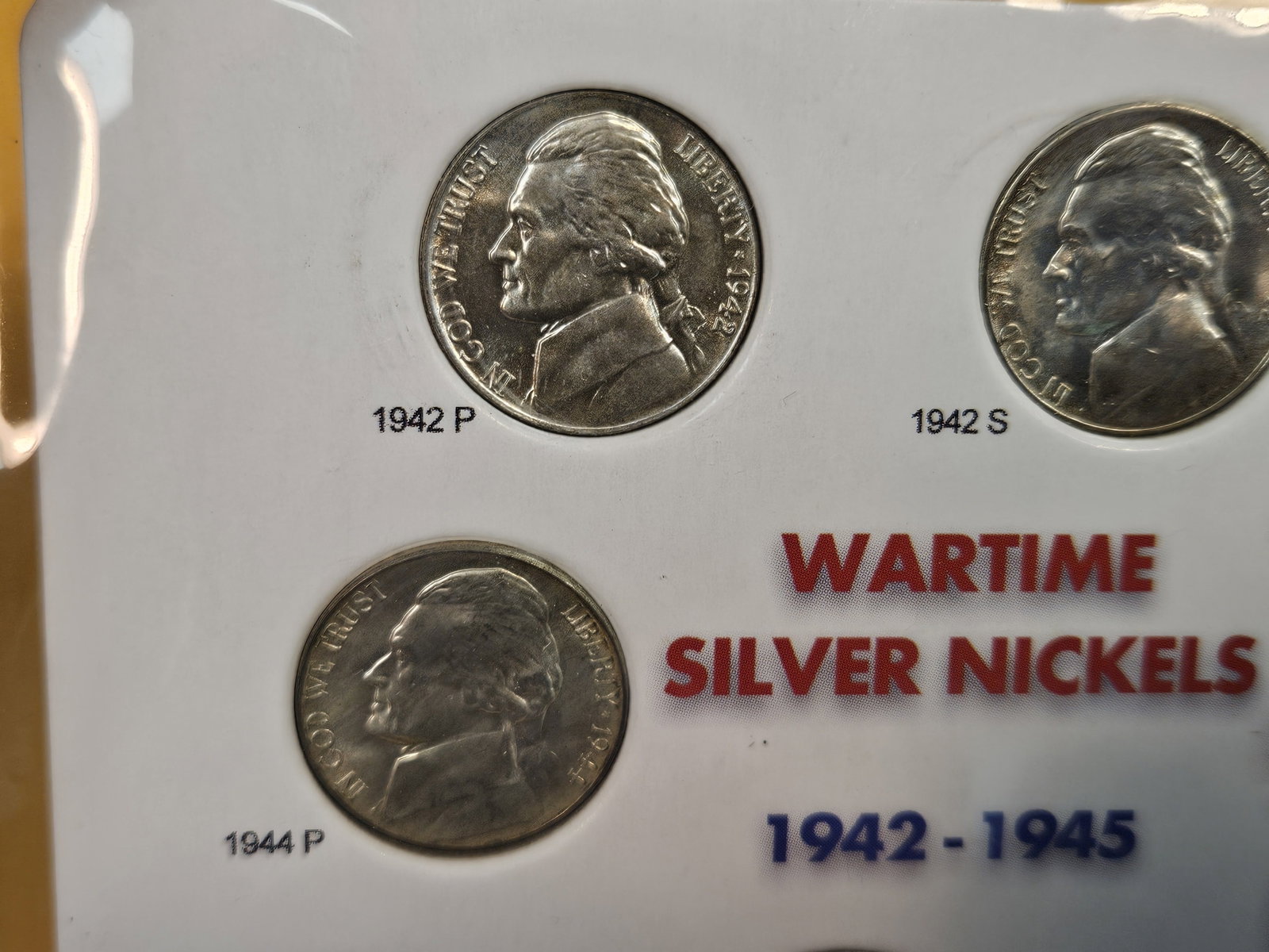 Brilliant Uncirculated Set of Silver Wartime Jefferson Nickels - 2