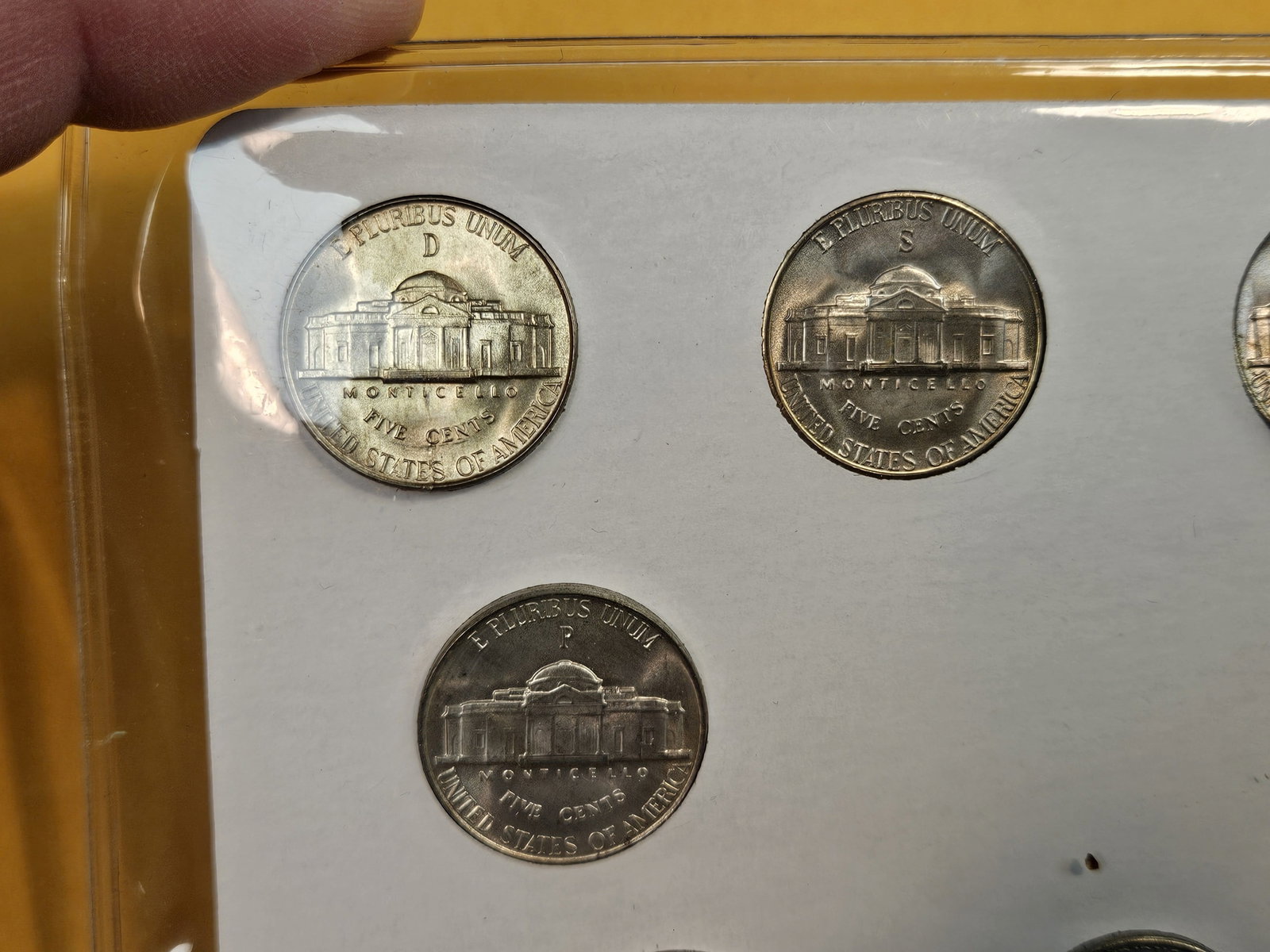 Brilliant Uncirculated Set of Silver Wartime Jefferson Nickels - 7