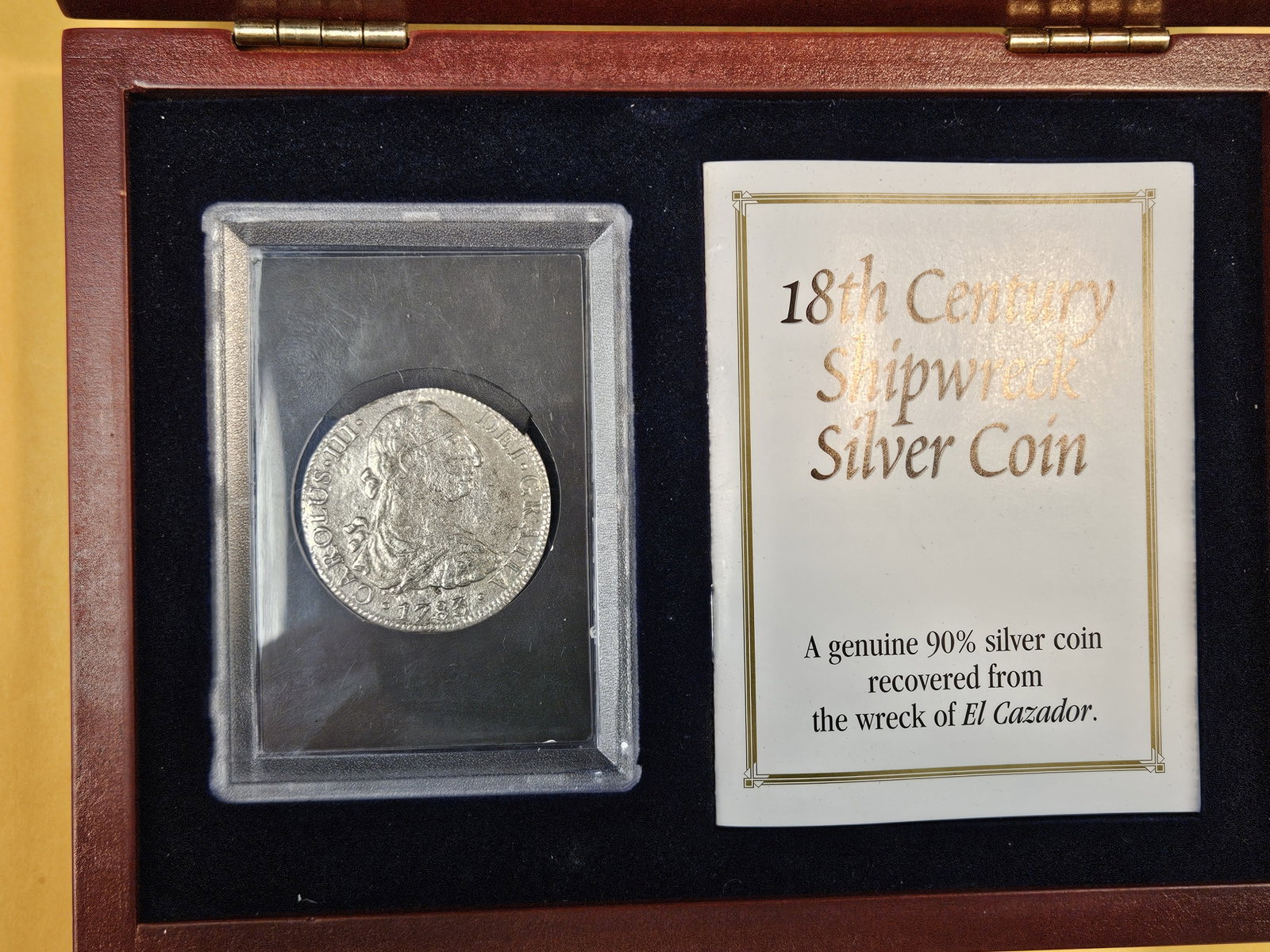 SHIPWRECK COIN! Cool 1783 Silver 8 reals - 3