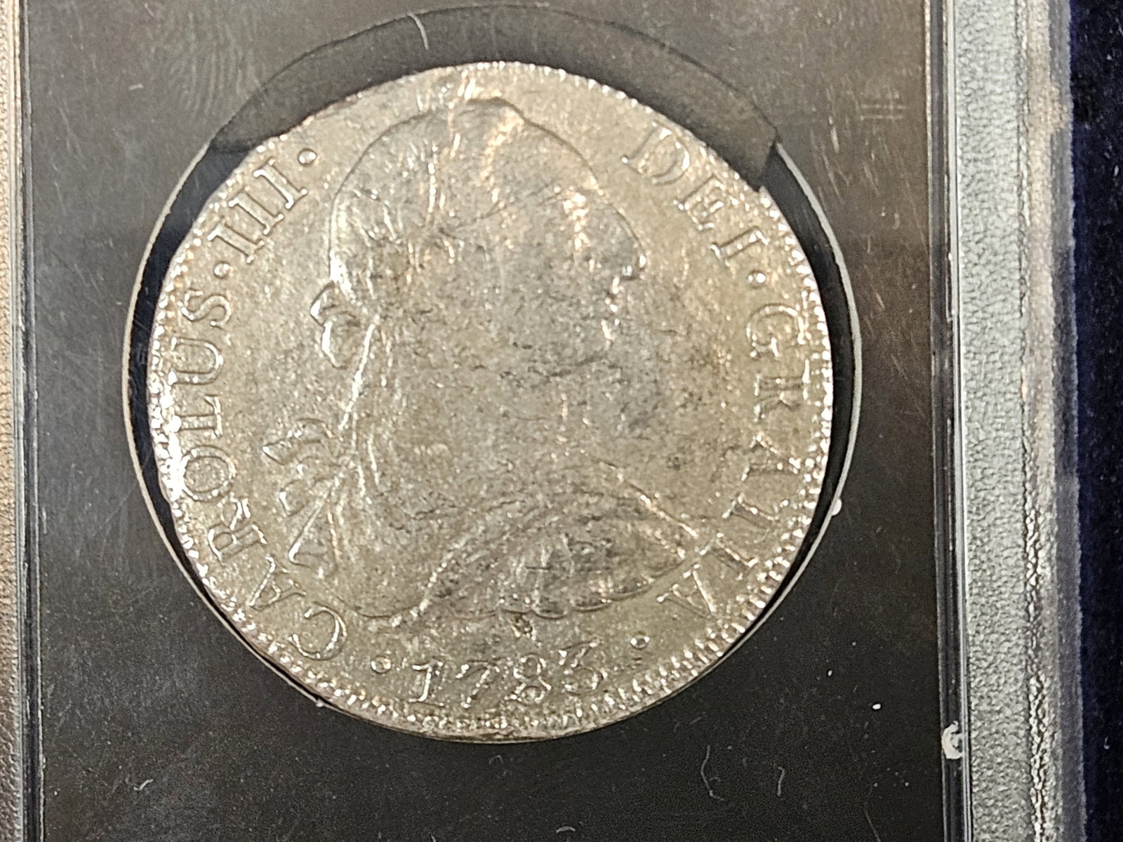 SHIPWRECK COIN! Cool 1783 Silver 8 reals - 4