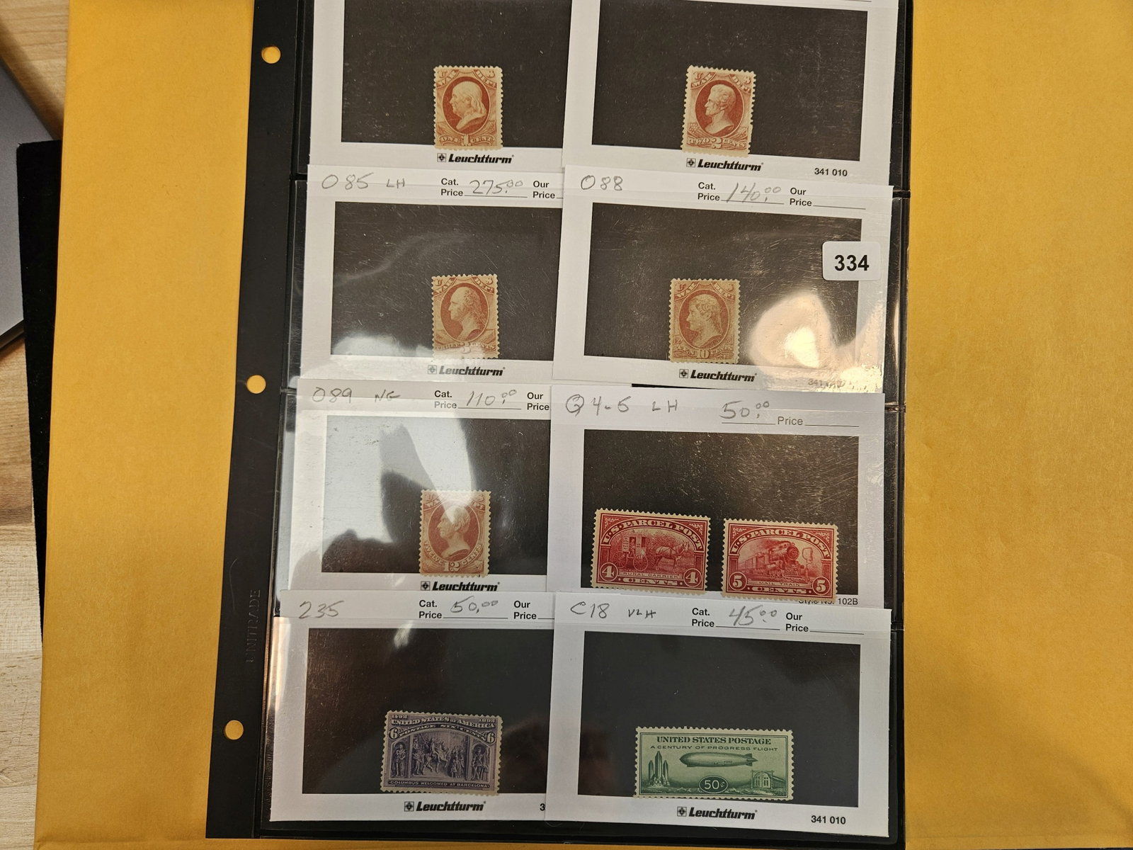 BETTER PHILATELICS!: These all came from the collection of Joe Kremel. He owned Kremel's Korner in Chicago and was a well-known Stamp dealer. These are nicer pieces and the retail value of this lot is $1170