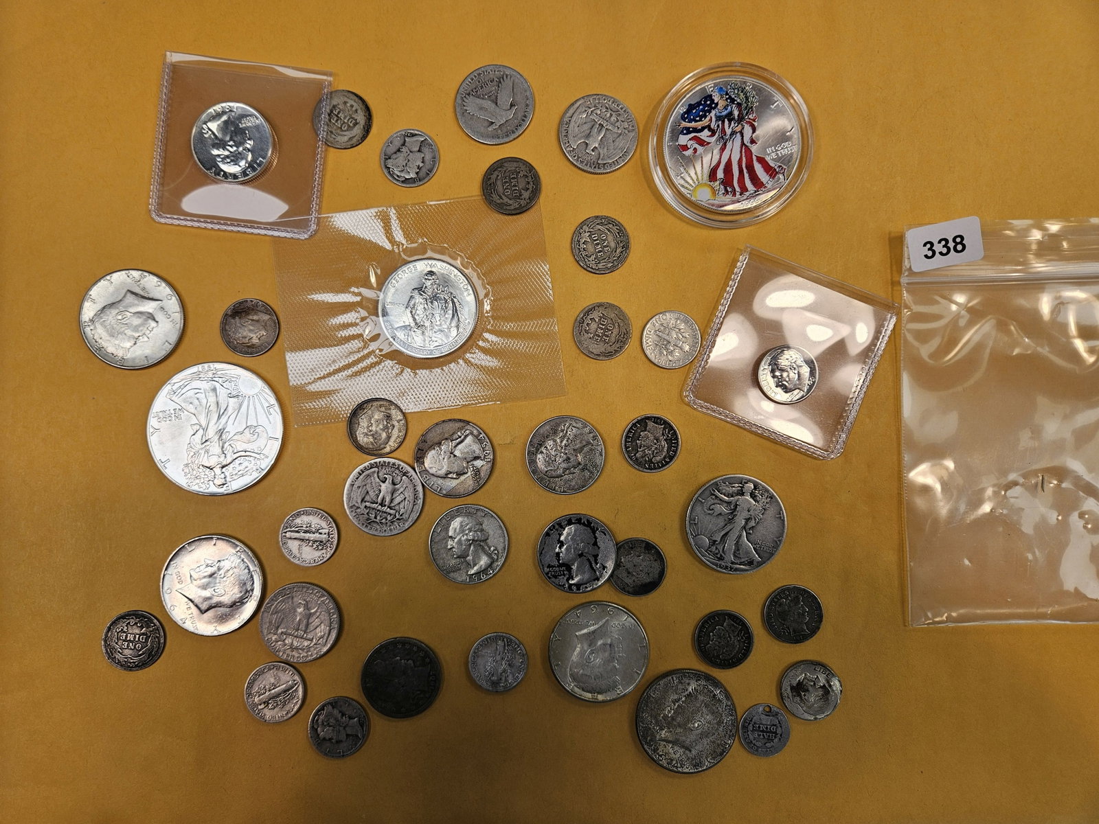 BETTER THAN JUNK SILVER!: Nice mix of circulating US 90% or better US Coinage!