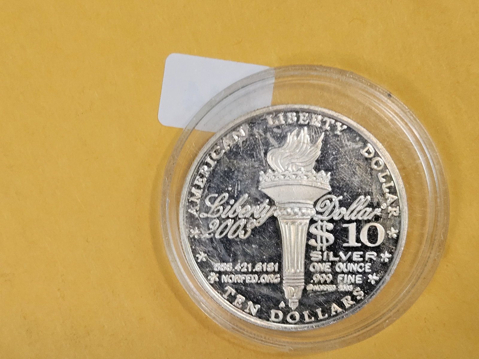 One Troy ounce .999 fine silver round - 2