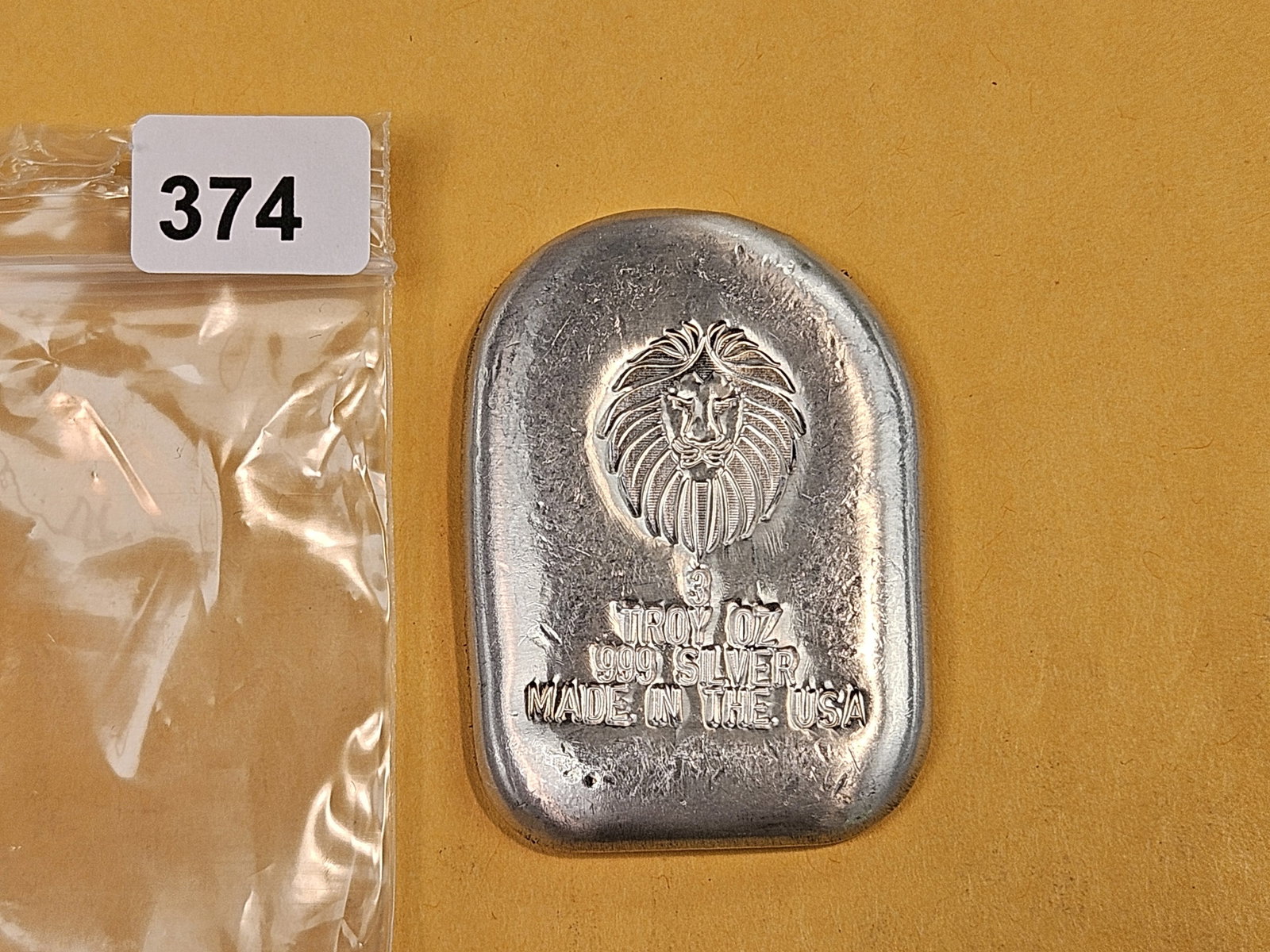 THREE Troy ounce .999 fine silver art piece - 2