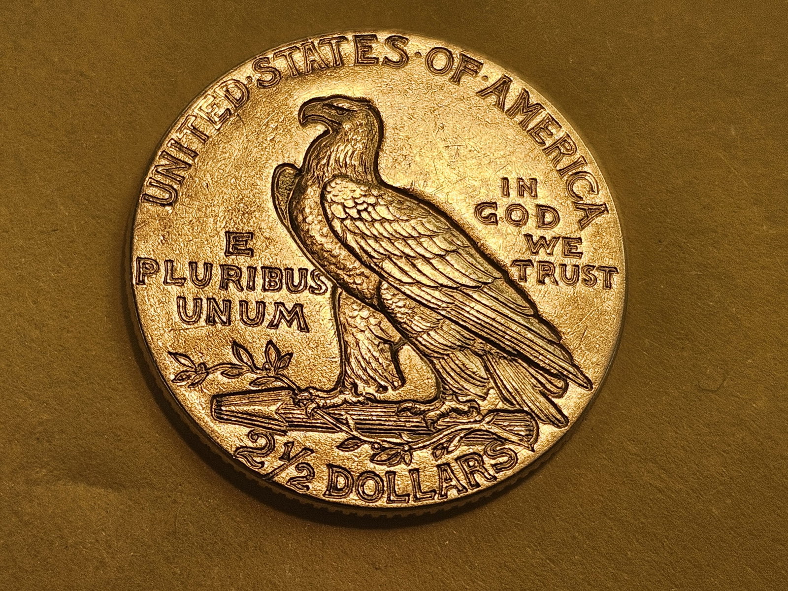 GOLD! Brilliant About Uncirculated plus 1928 Indian Head Gold $2.5 Dollars - 4