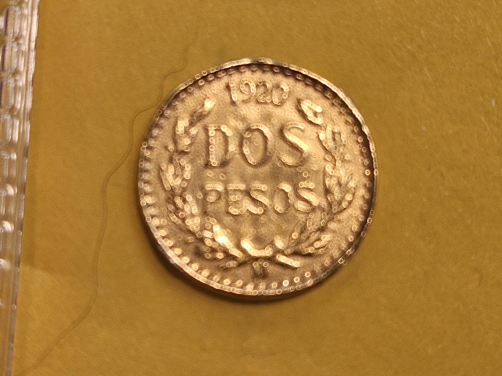 GOLD! Brilliant 1920 Mexico Gold dos pesos (1 of 3)