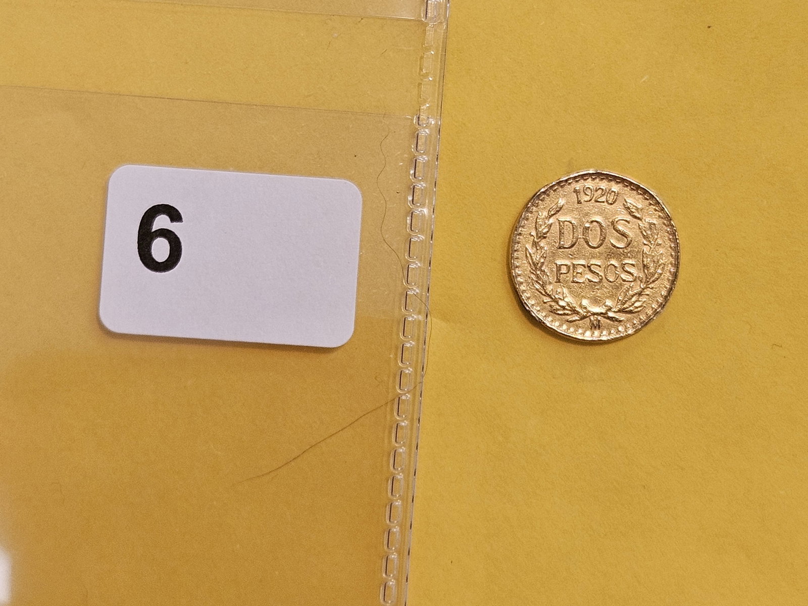 GOLD! Brilliant 1920 Mexico Gold dos pesos - 2