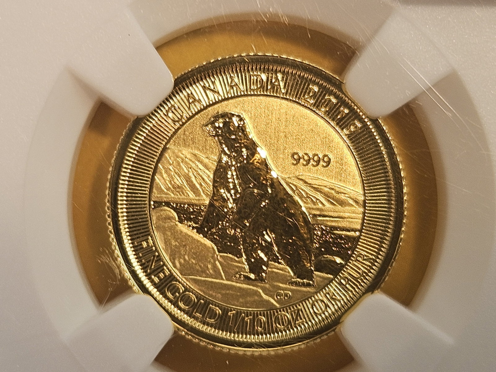 GOLD! NGC 2019 Canada Gold Five Dollars in Mint State 69 (1 of 4)